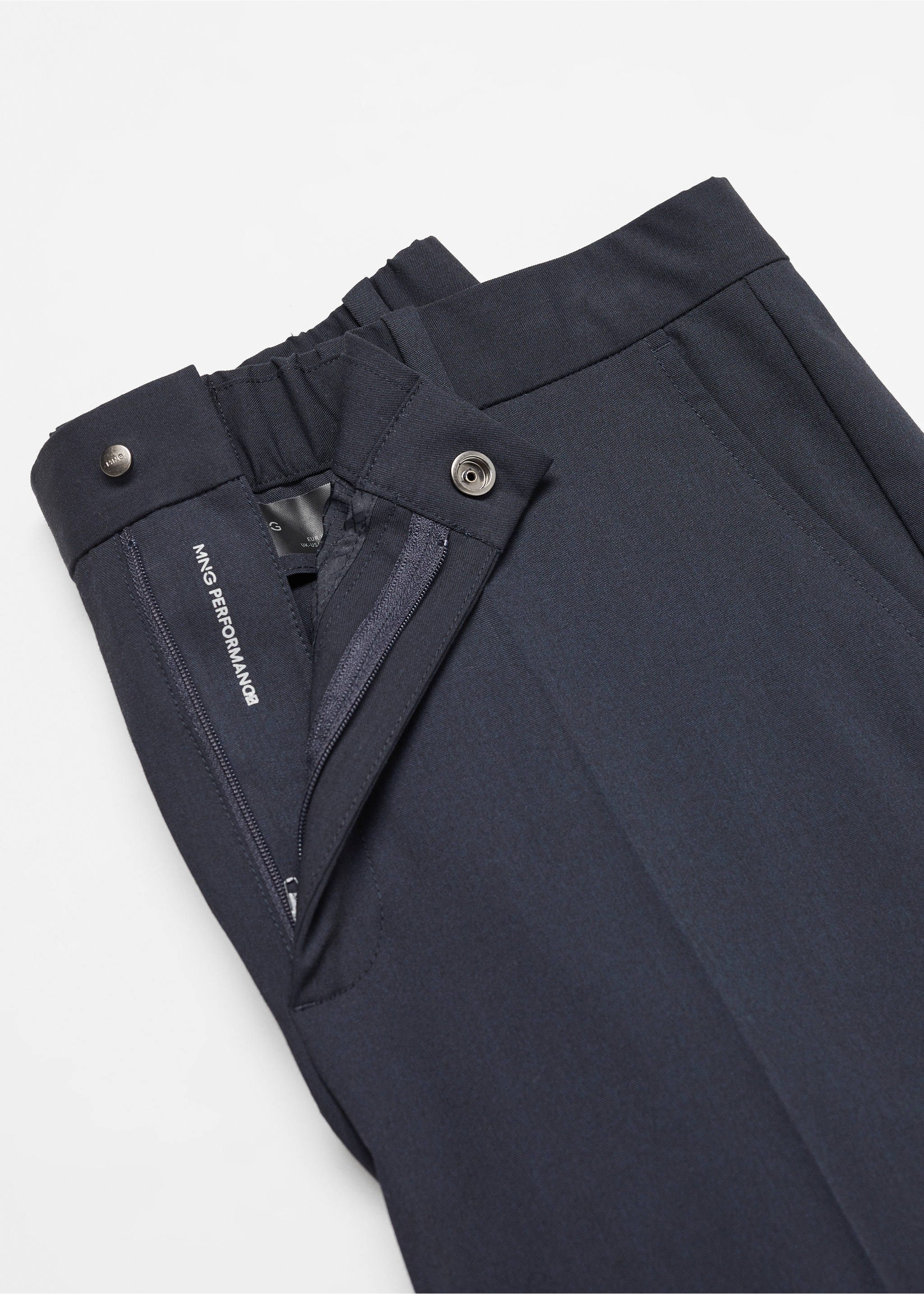 Pantalón slim fit stretch - Detalle del artículo 8, Azul marino oscuro. Ref: 67034440-00.