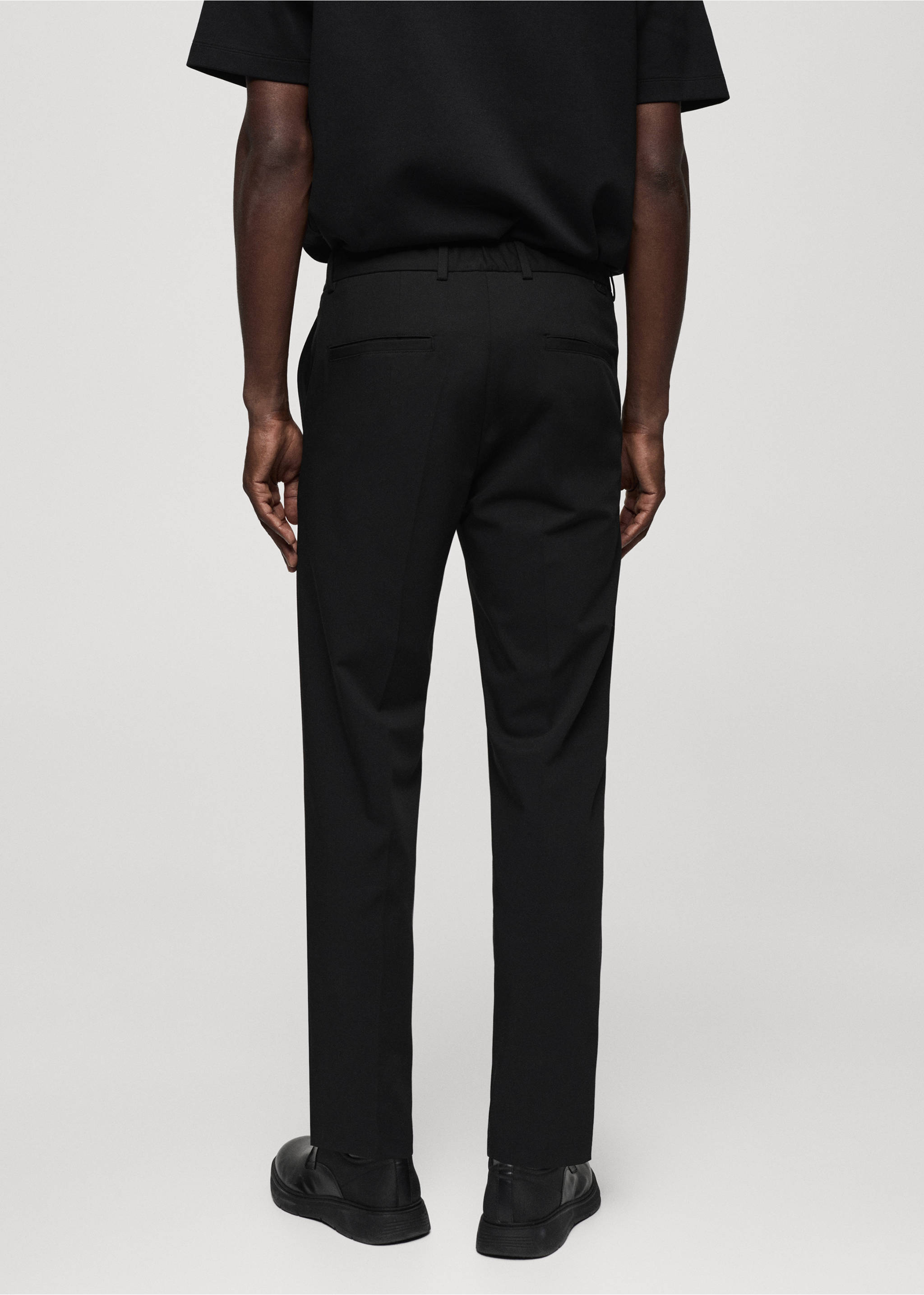 Pantalón slim fit stretch - Reverso del artículo, Negro. Ref: 67034440-00.