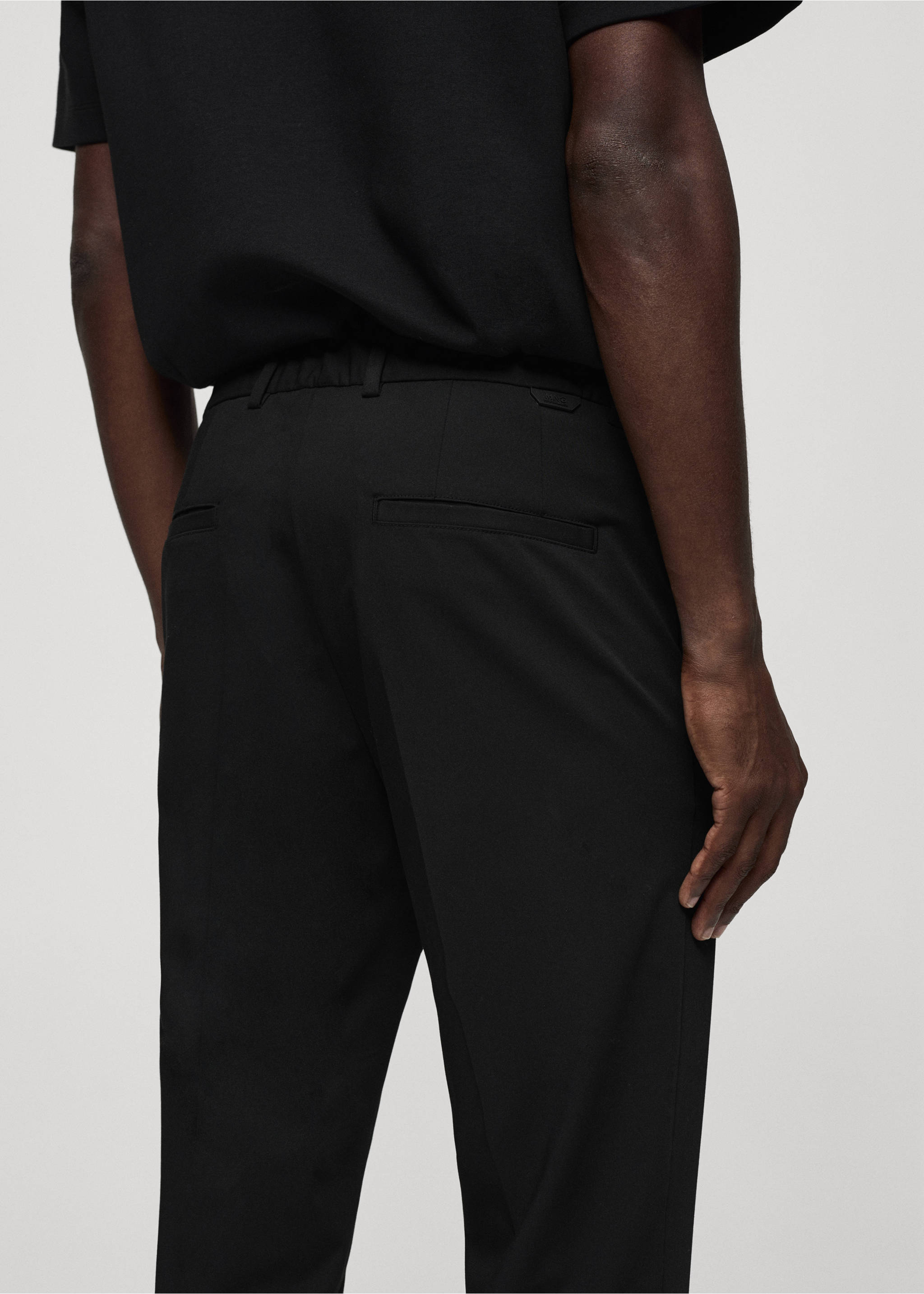 Pantalón slim fit stretch - Detalle del artículo 4, Negro. Ref: 67034440-00.
