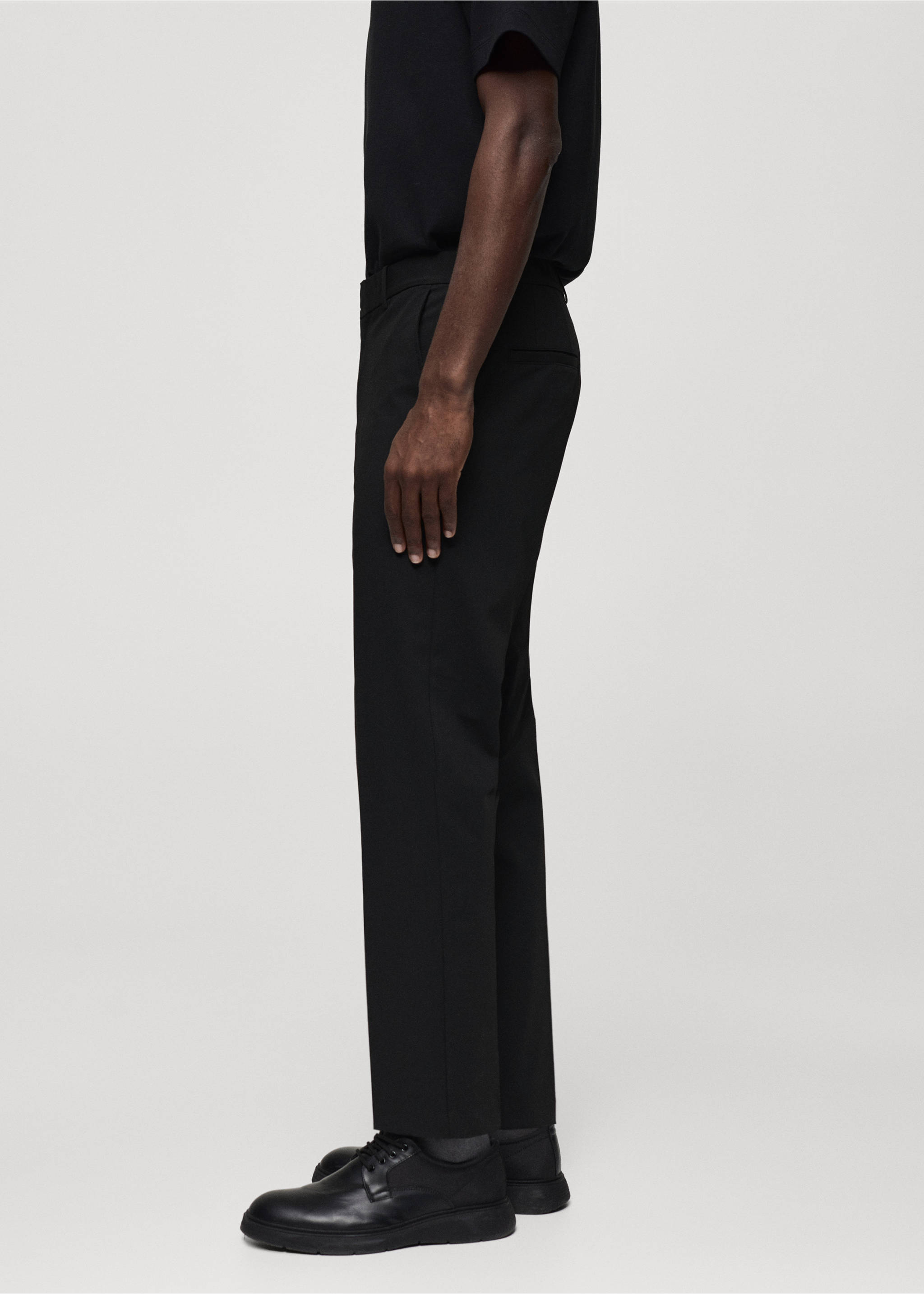 Pantalón slim fit stretch - Detalle del artículo 2, Negro. Ref: 67034440-00.