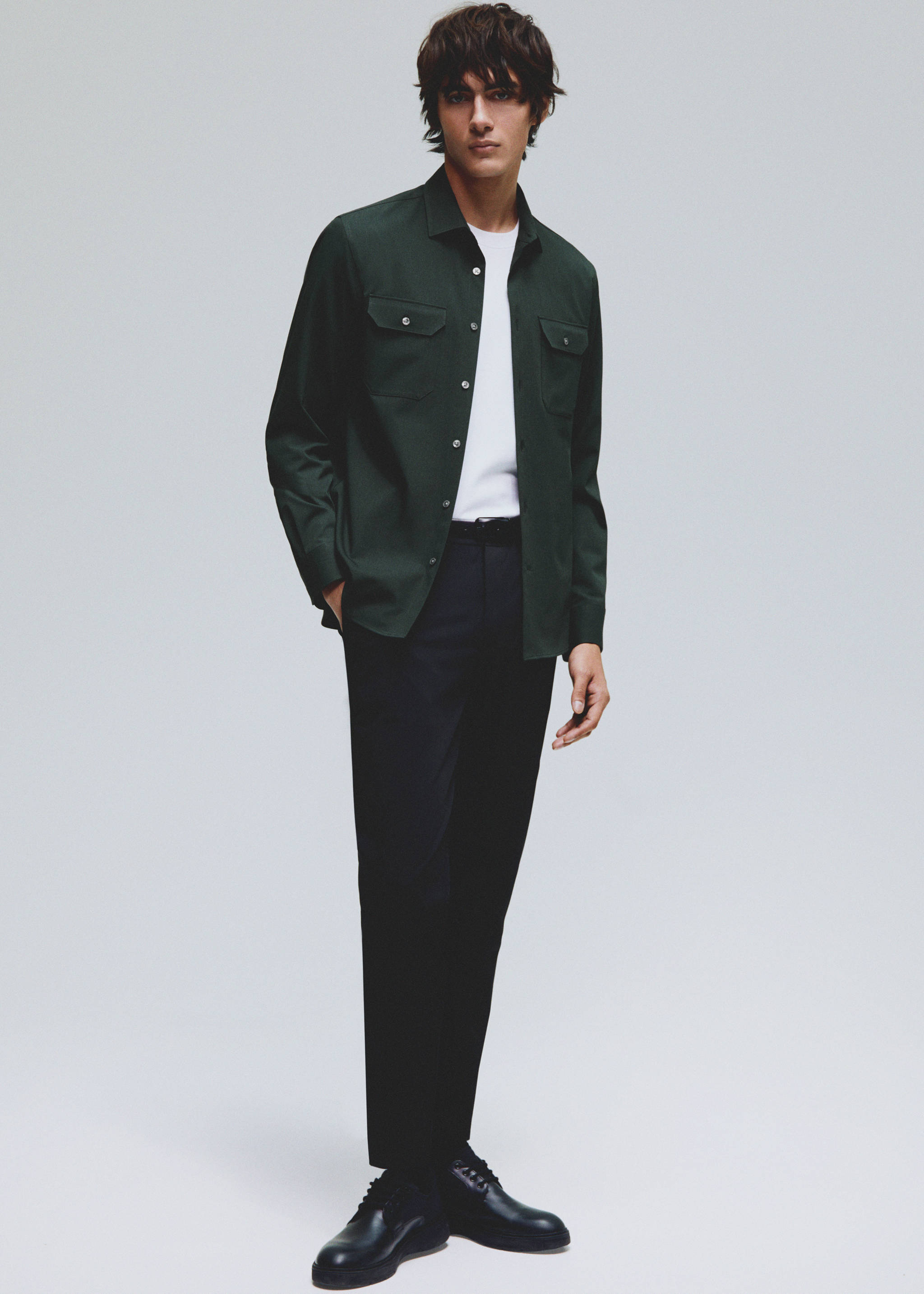 Pantalón slim fit stretch - Detalle del artículo 5, Negro. Ref: 67034440-00.