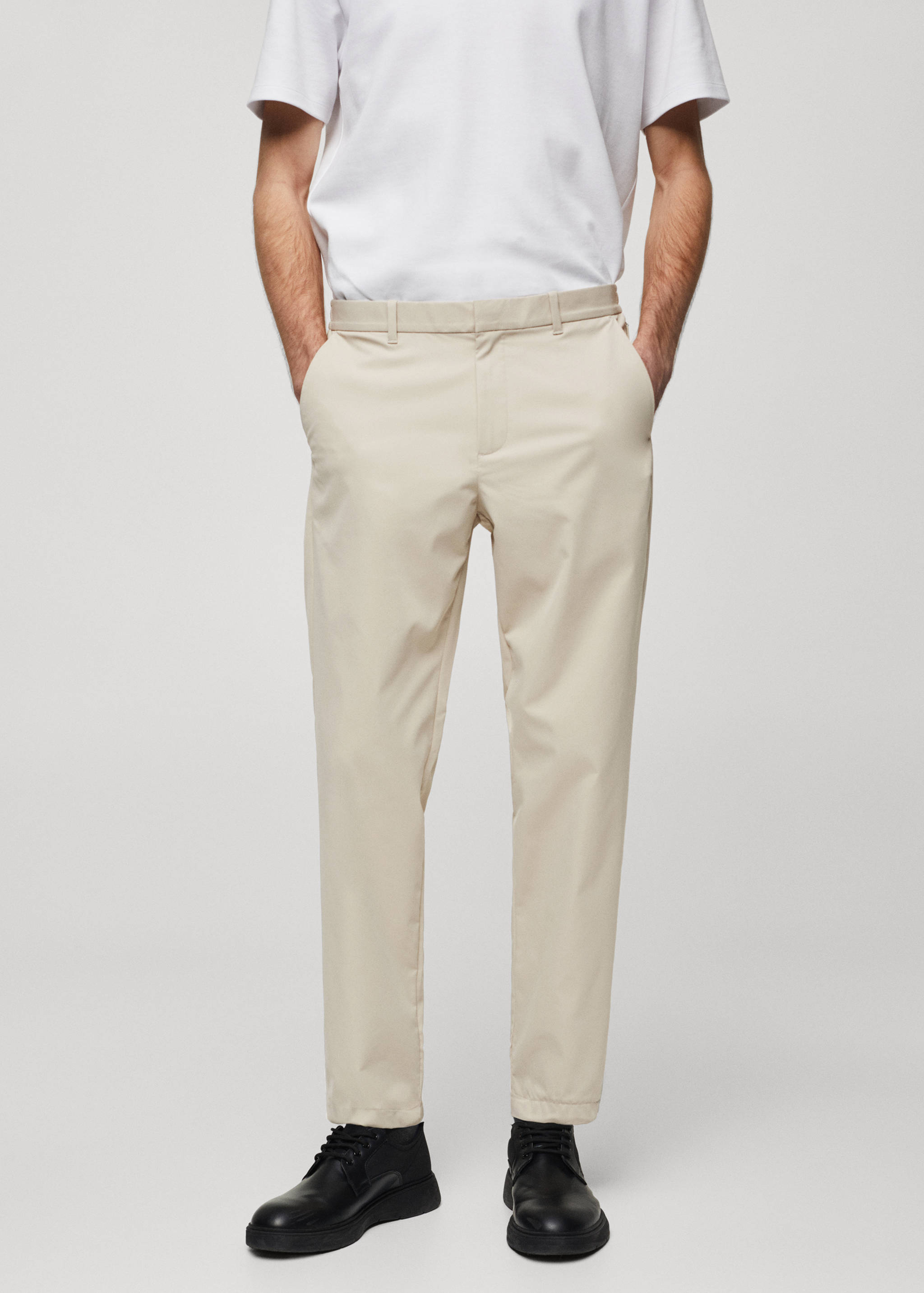 Solotex® slim-fit trousers - Medium plane
