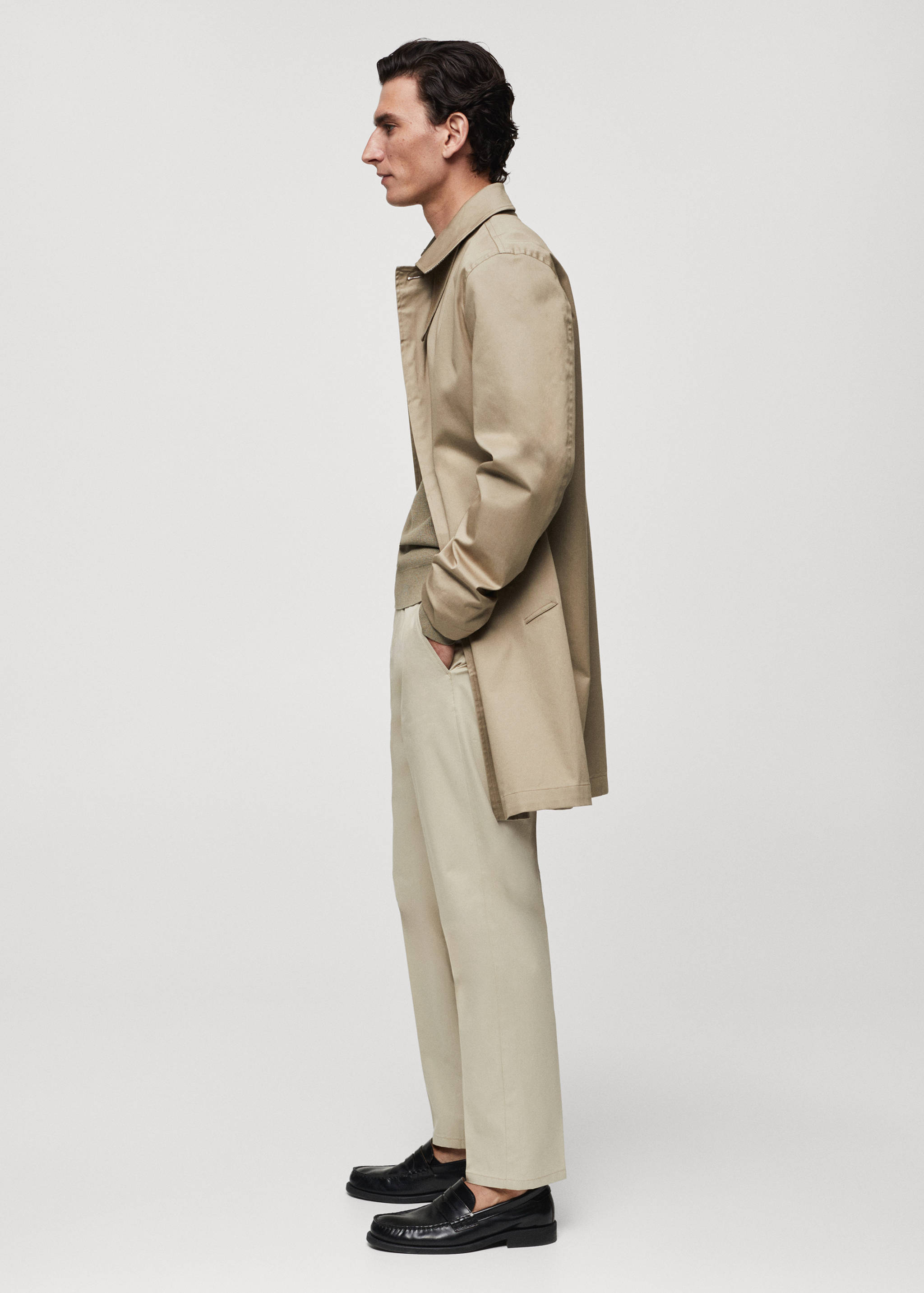 Regular-fit cotton trousers - Details of the article 2