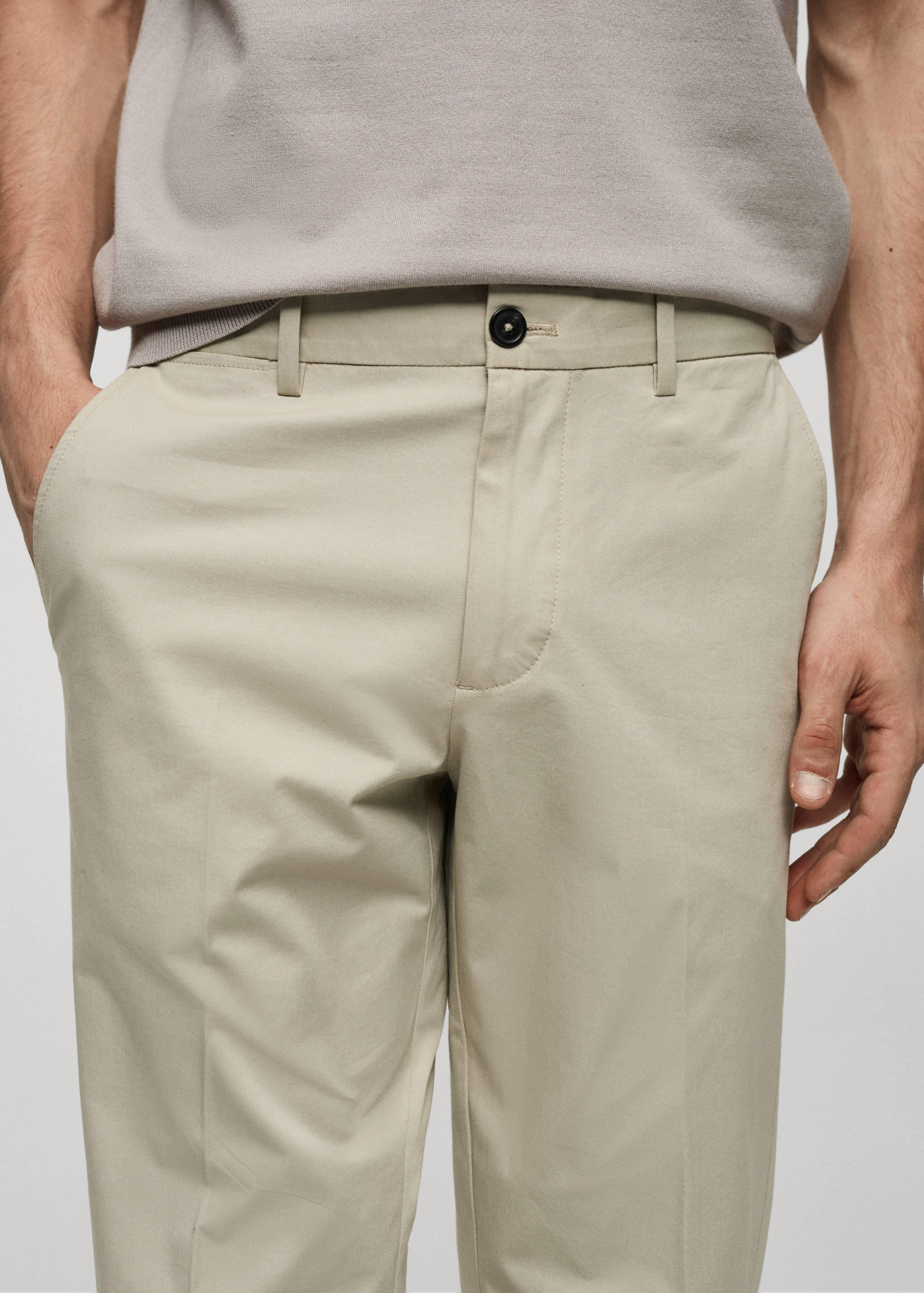 Regular-fit cotton pants - Details of the article 3
