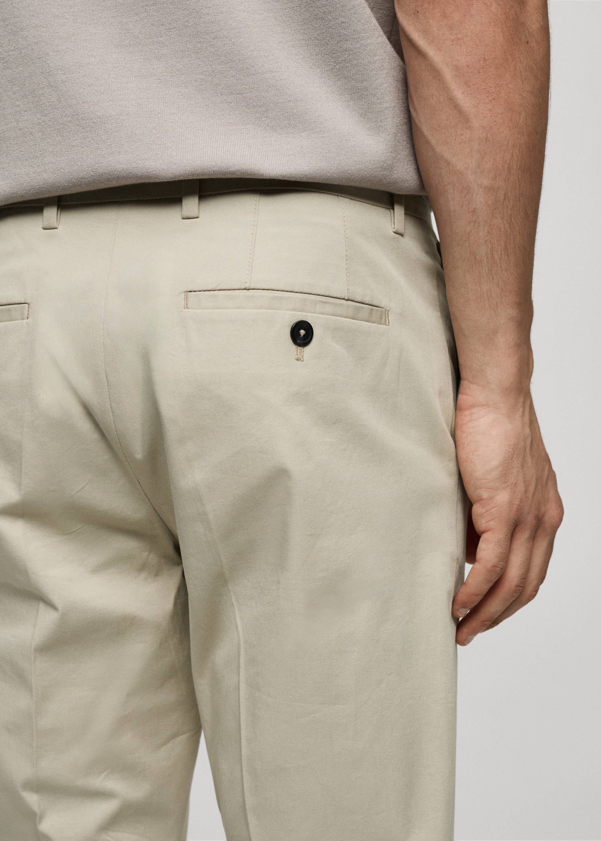 Regular-fit cotton pants - Details of the article 4