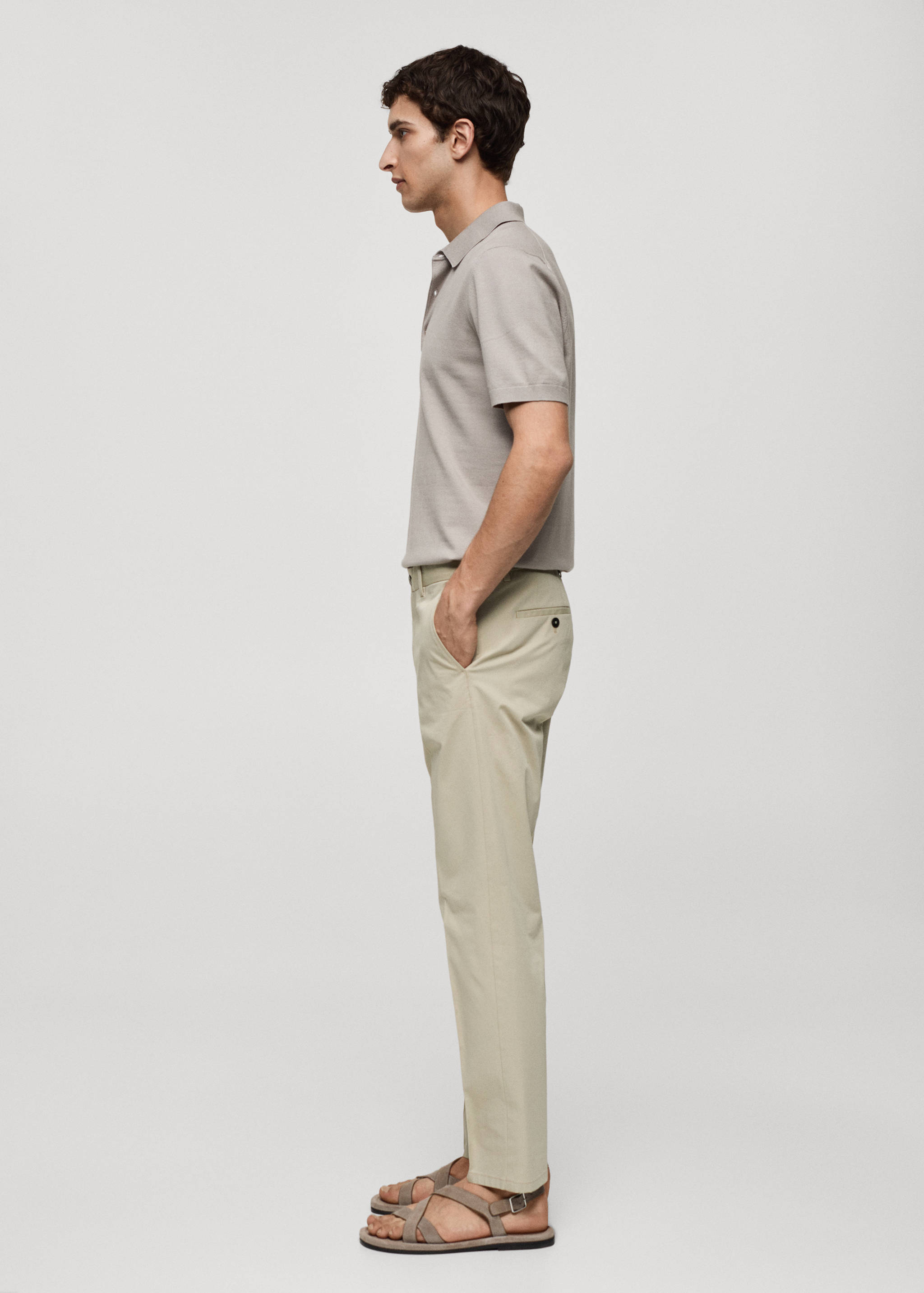 Regular-fit cotton pants - Details of the article 2