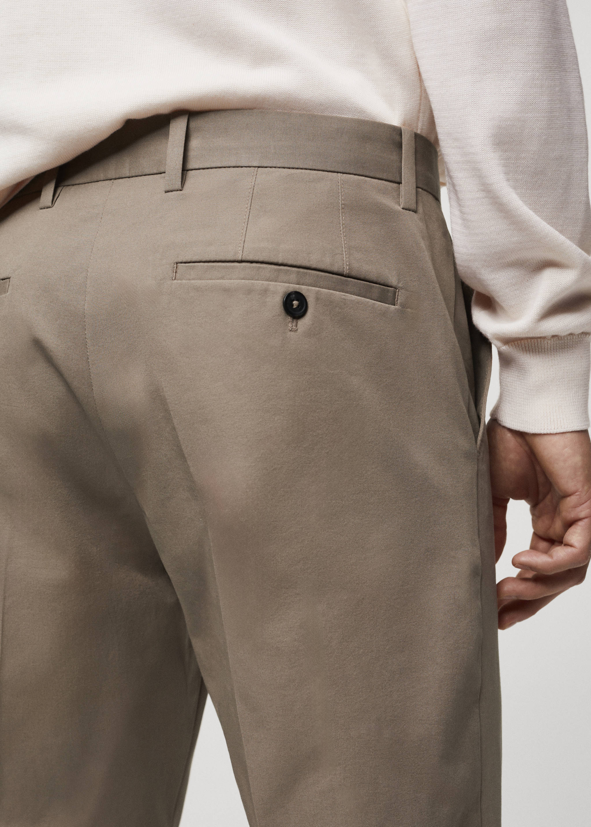 Regular-fit cotton trousers - Details of the article 6