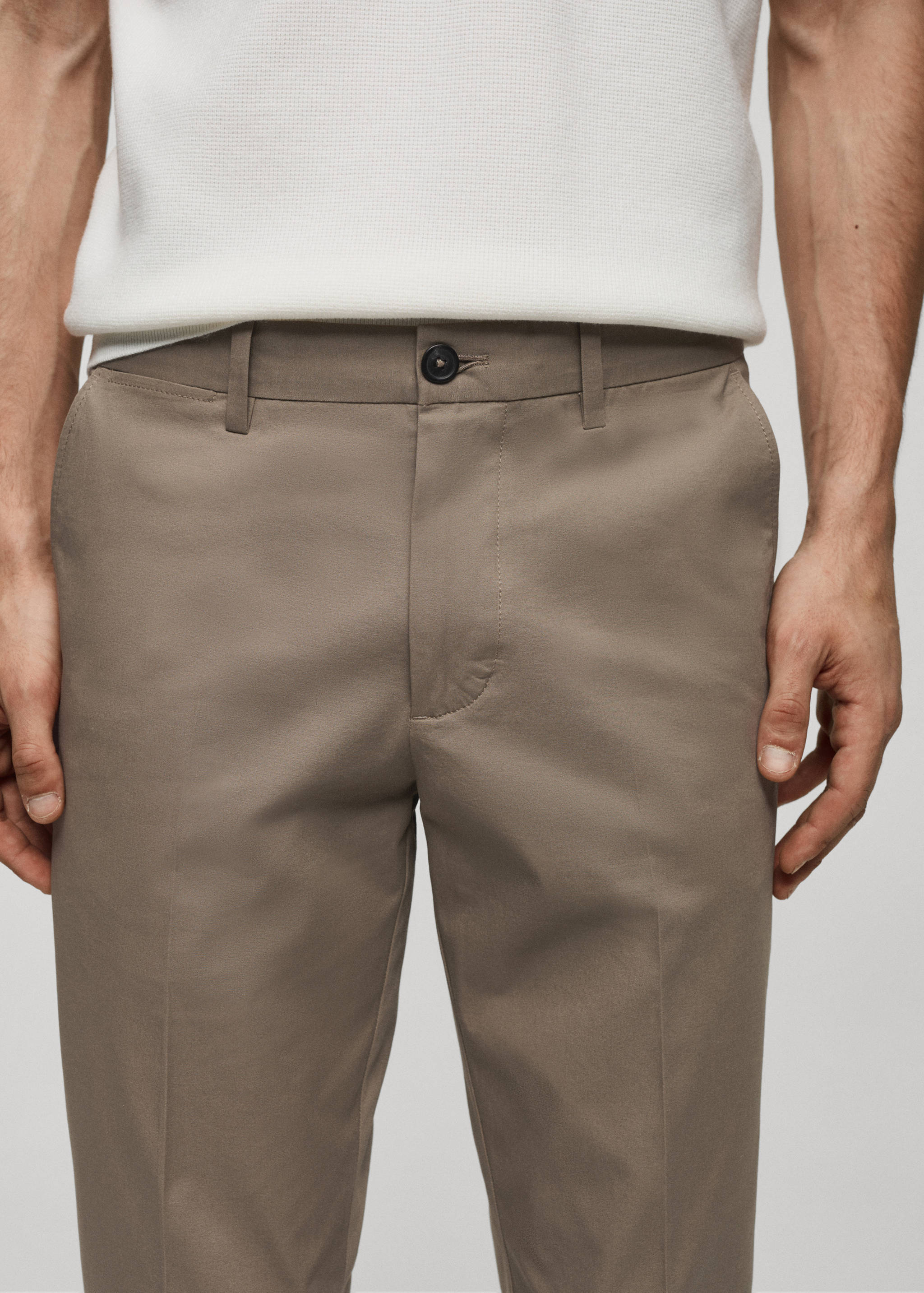 Regular-fit cotton pants - Details of the article 3
