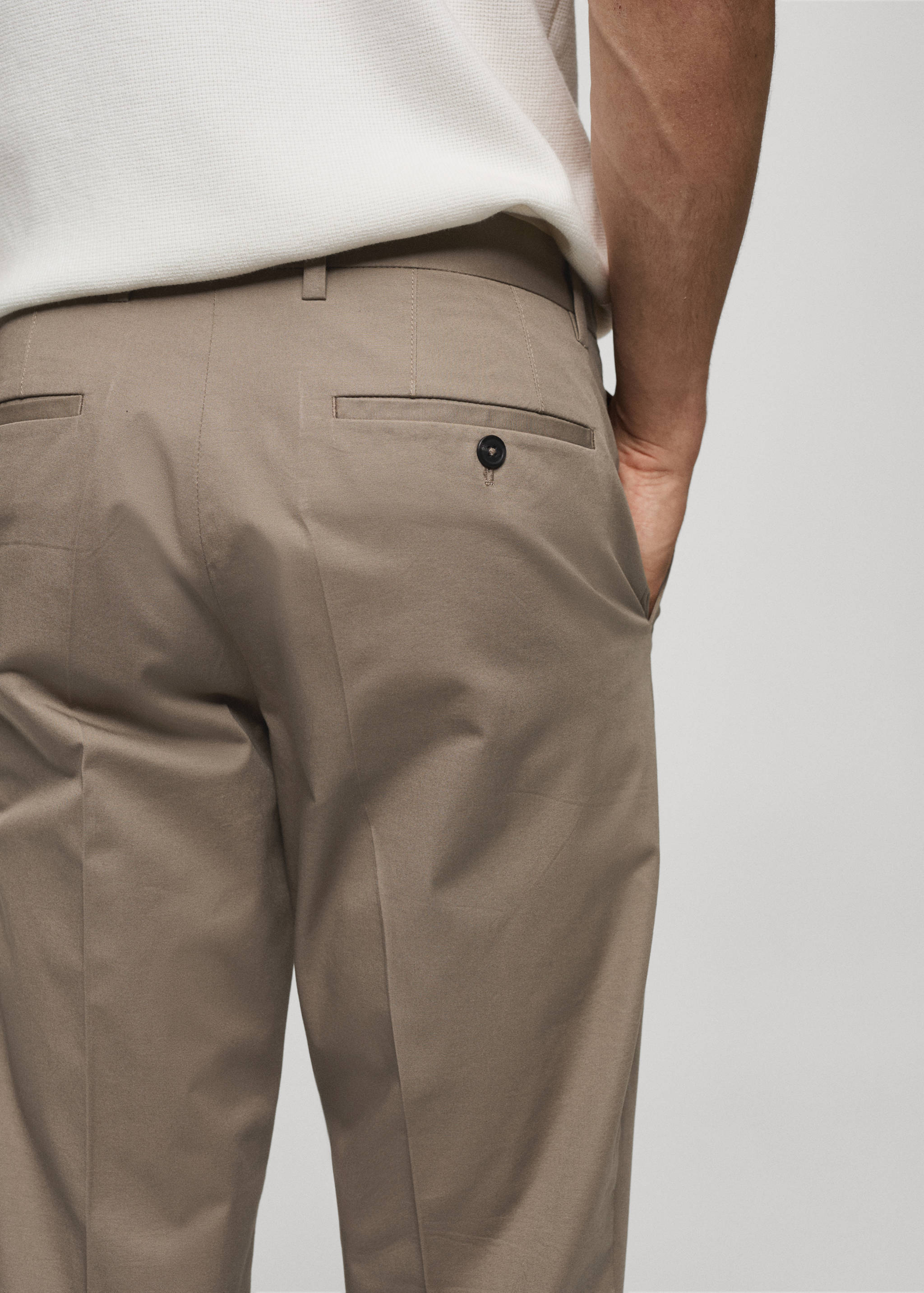 Regular-fit cotton pants - Details of the article 4