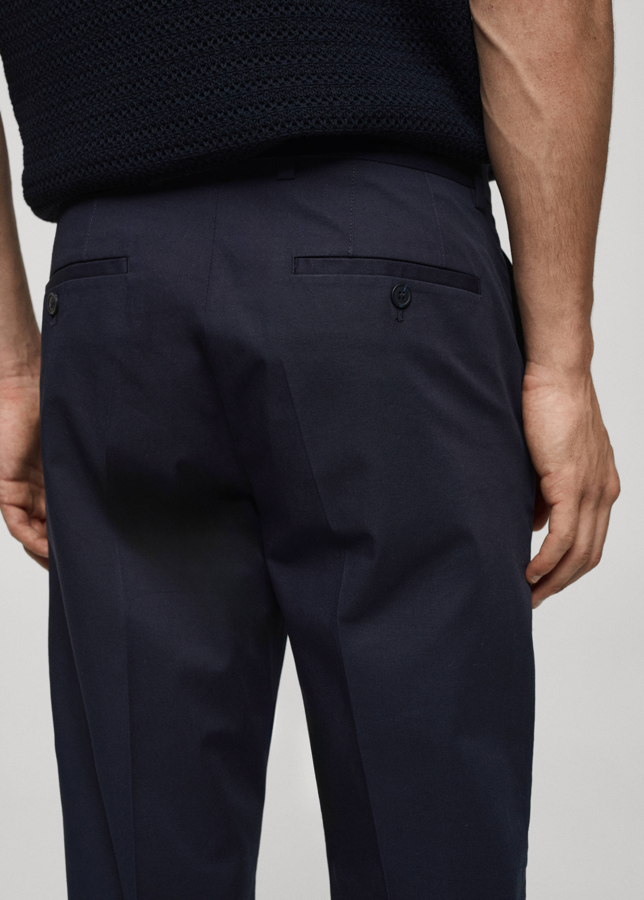 Regular-fit cotton pants - Details of the article 4