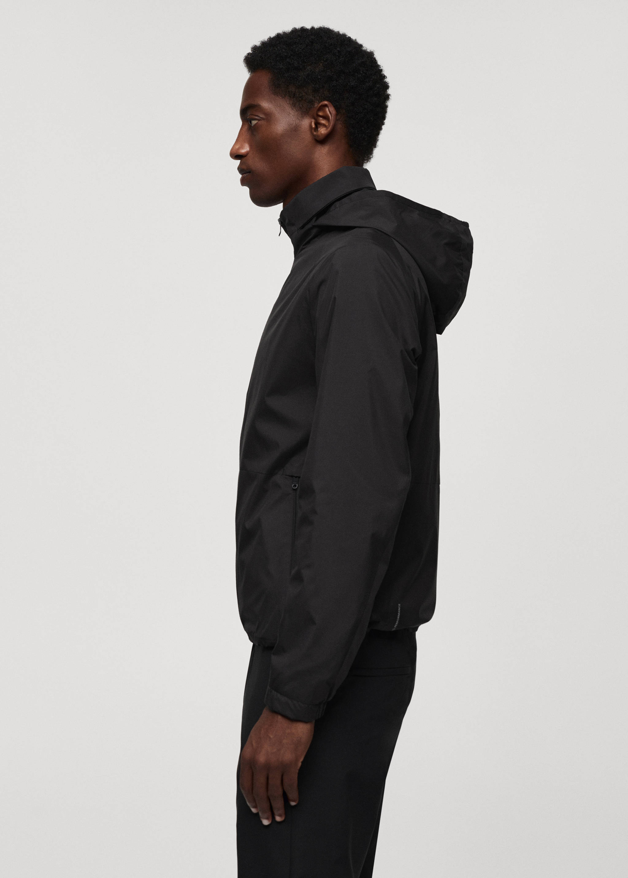 Water-repellent jacket with zip - Details of the article 2