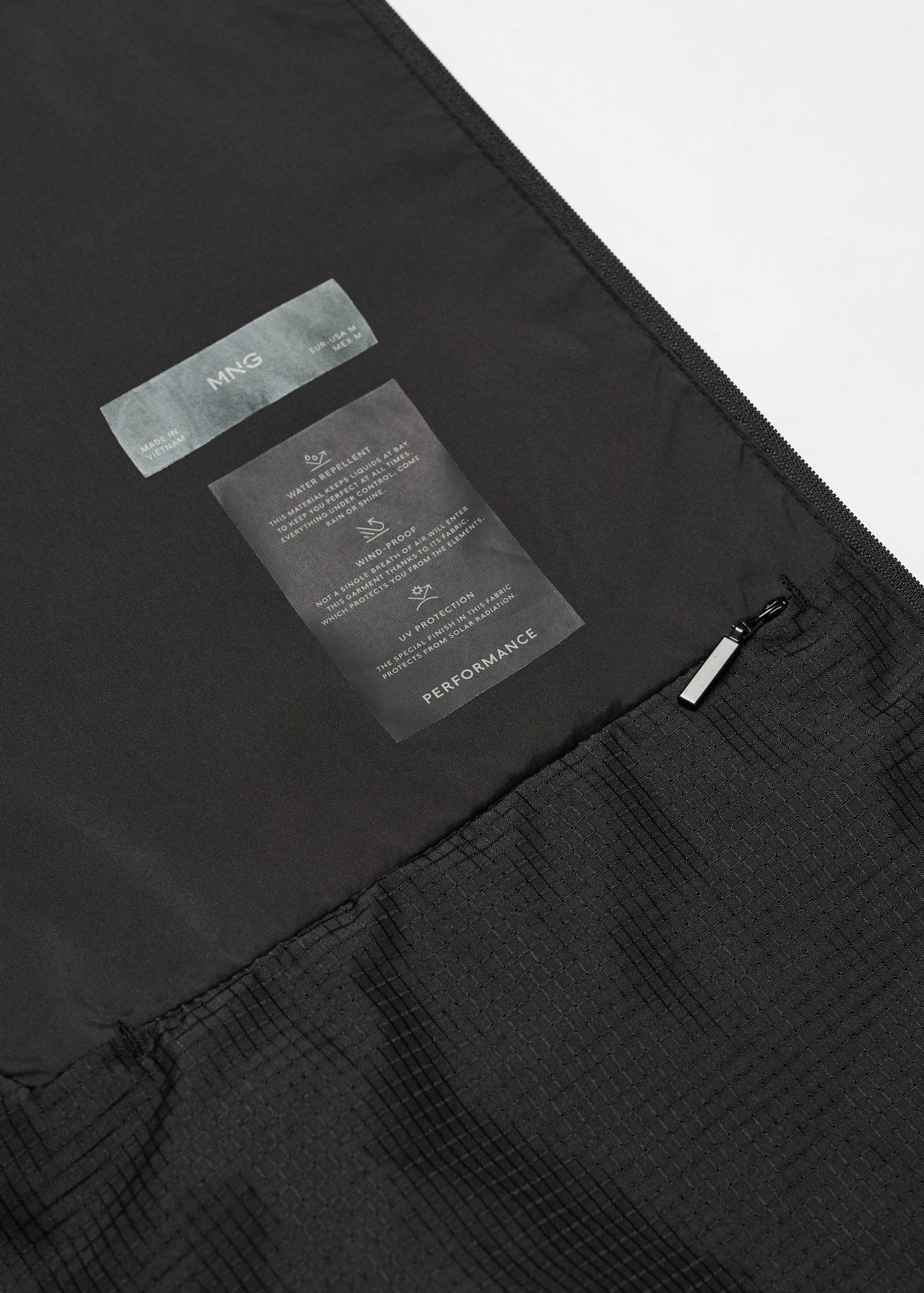 Water-repellent jacket with zip - Details of the article 8