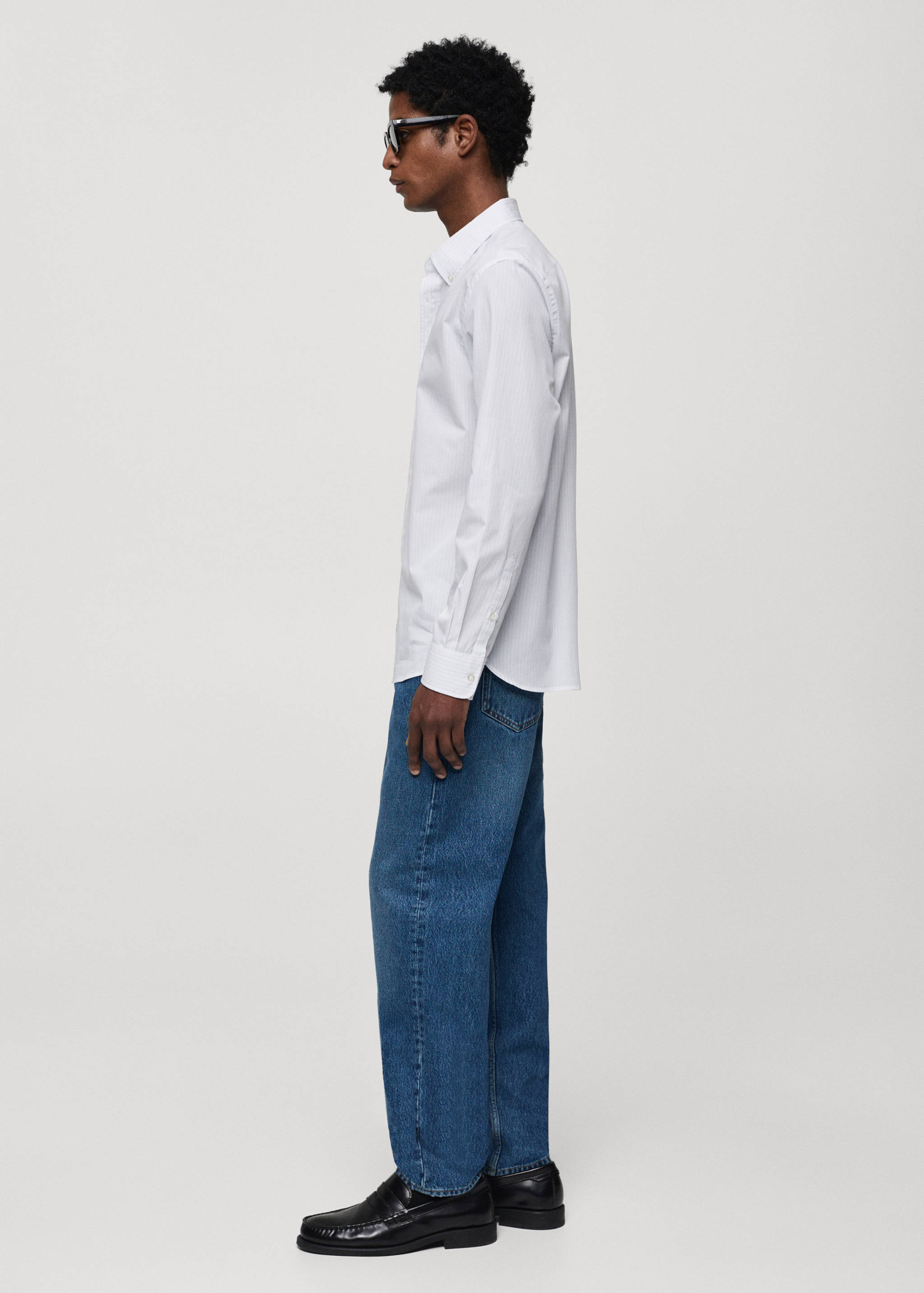 Camisa regular fit algodón rayas - Detalle del artículo 2