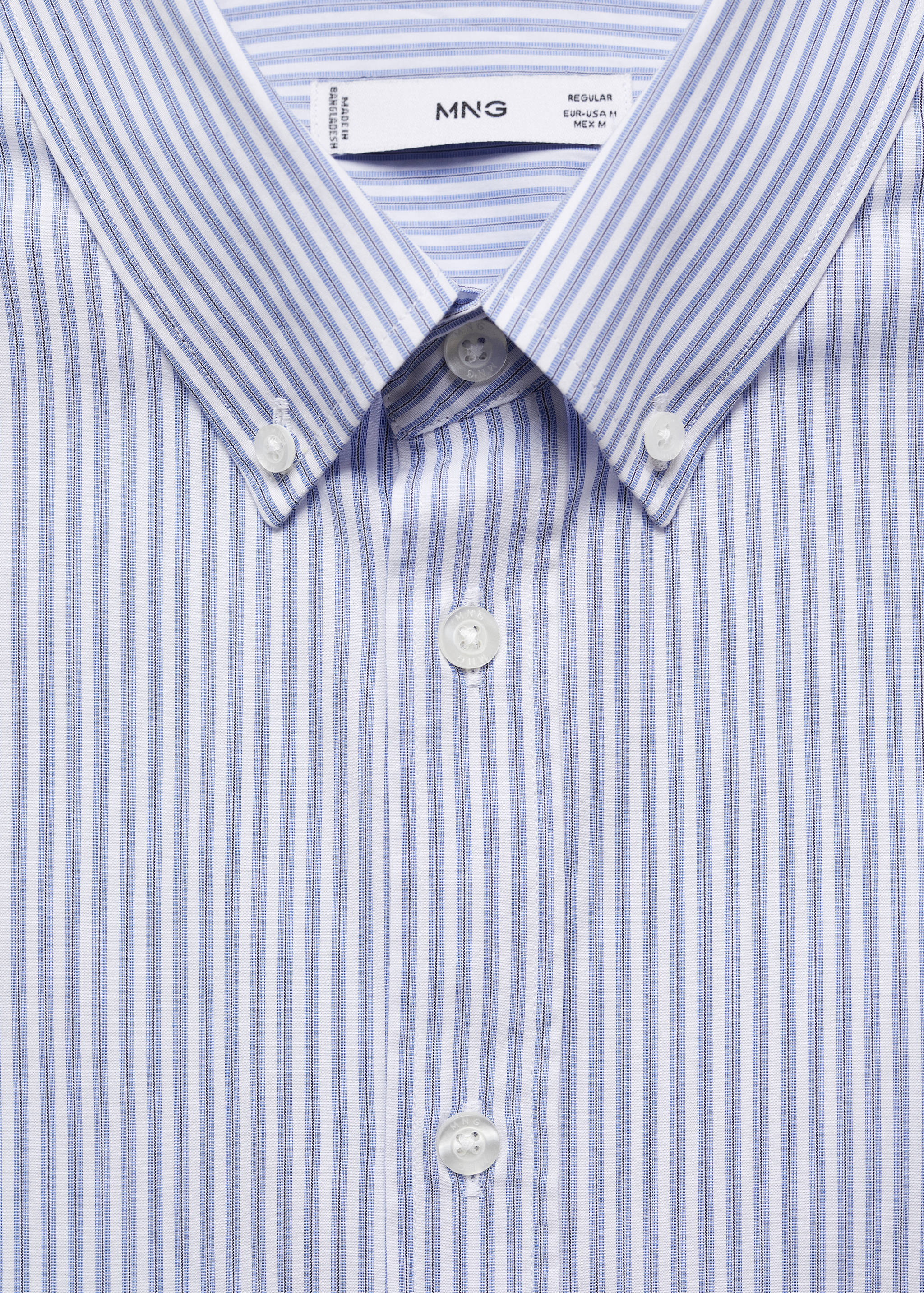 Camisa regular fit algodón rayas - Detalle del artículo 8