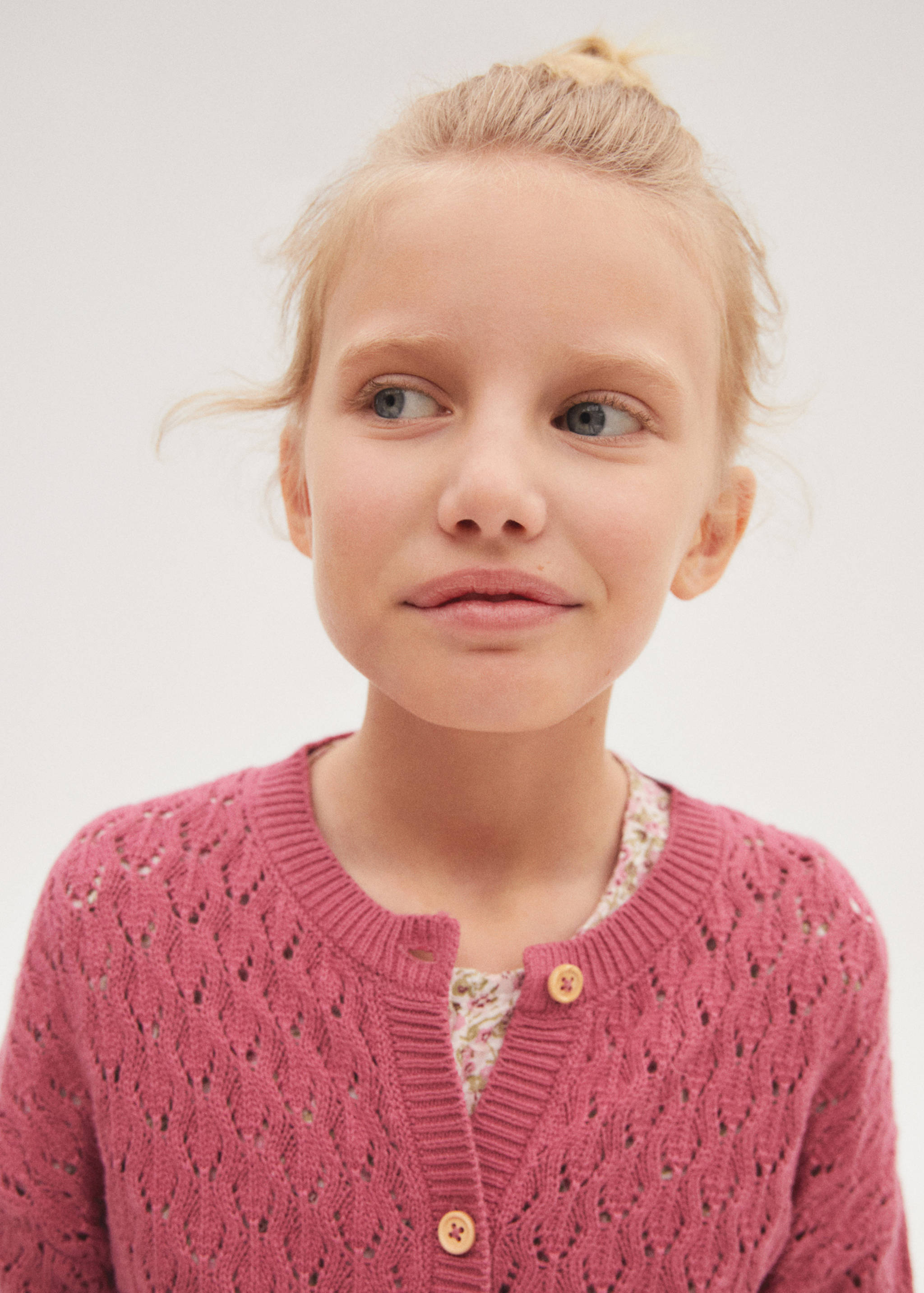 纽扣针织开衫 - null