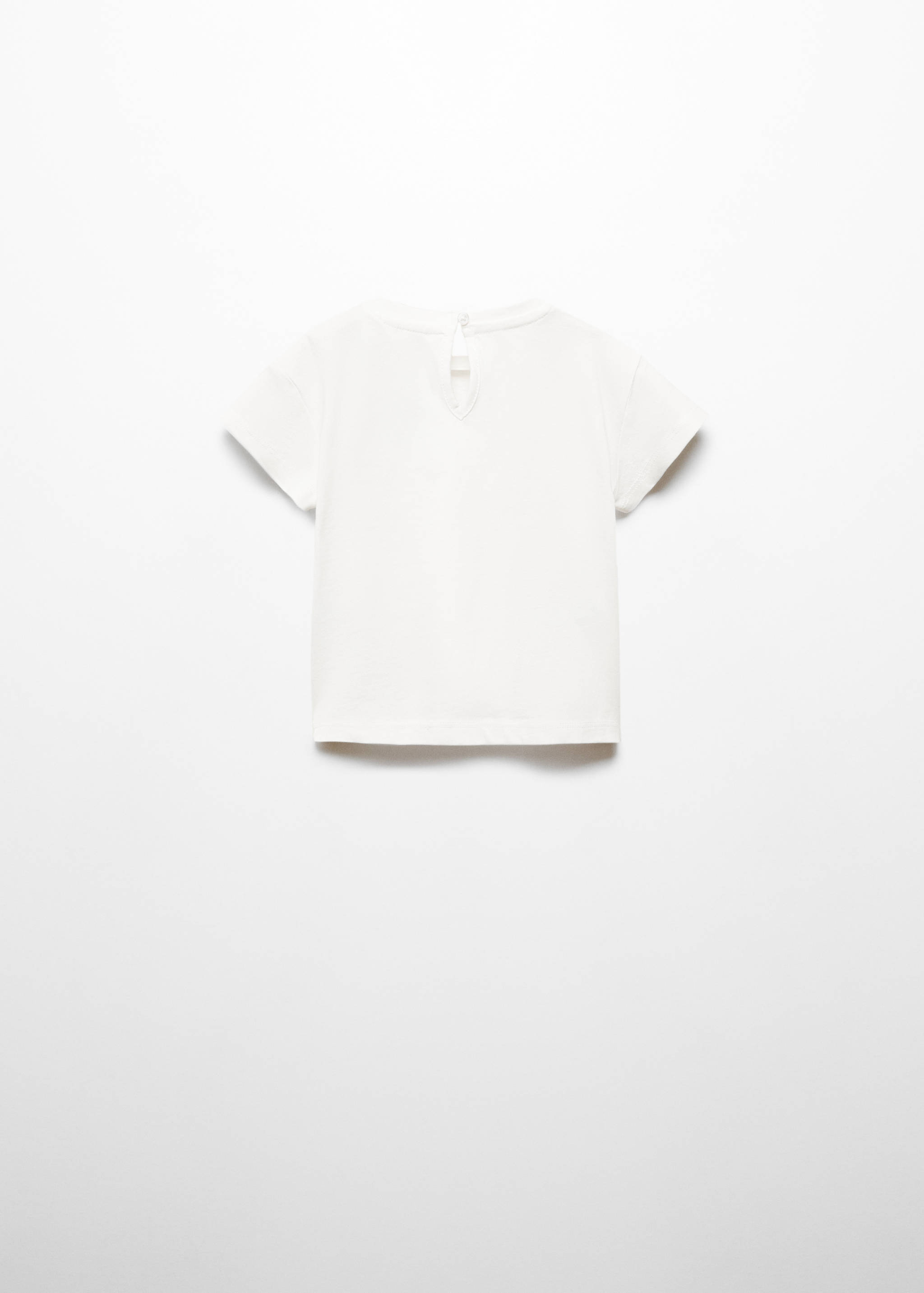 Бавовняна футболка з вишивкою - Зворотна сторона товару