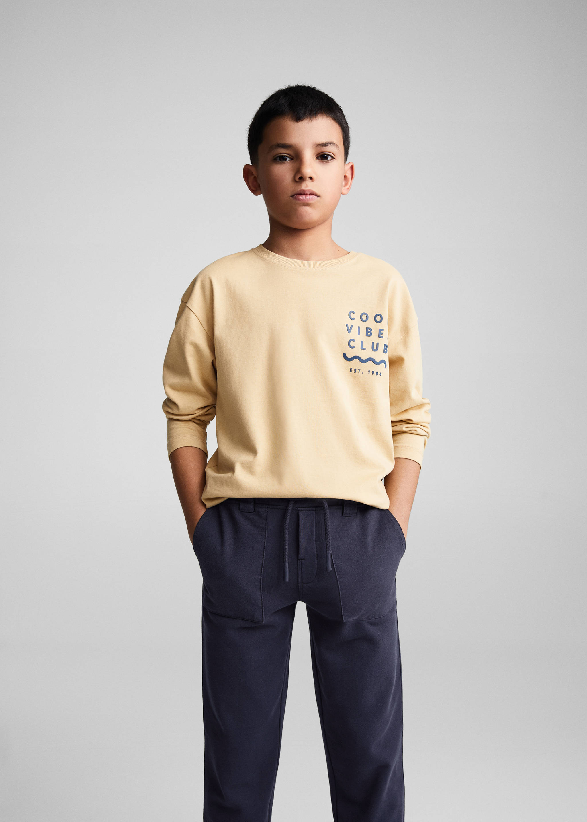 Calças cintura elástica - Plano médio