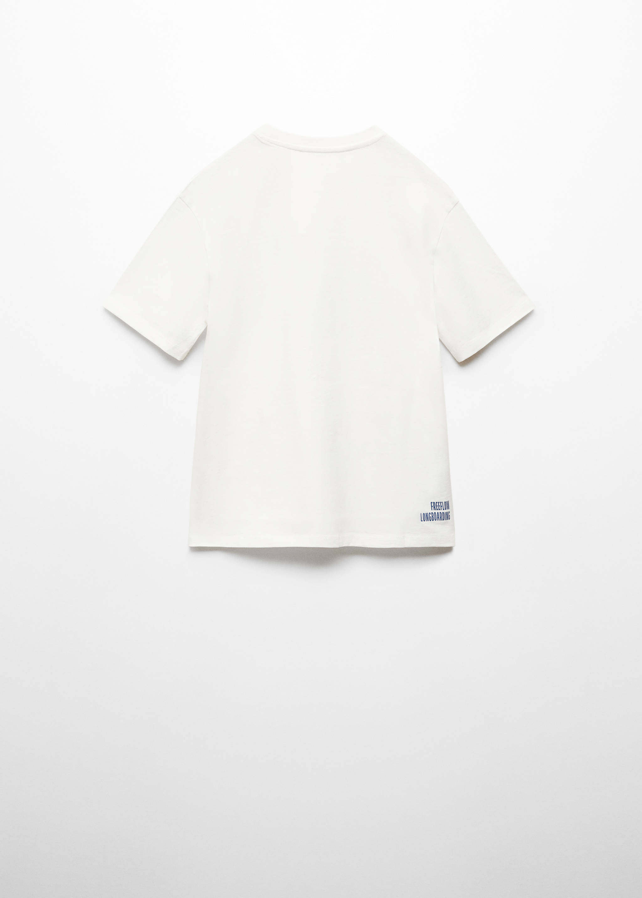 Printed cotton-blend T-shirt - Reverse of the article