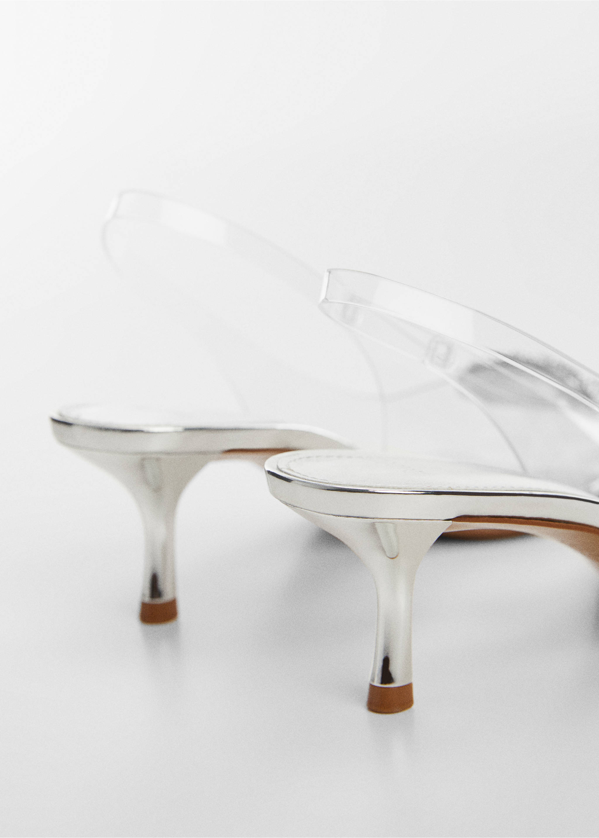 Vinyl high heels - Details of the article 2, Nude. Ref: 67034474-00.