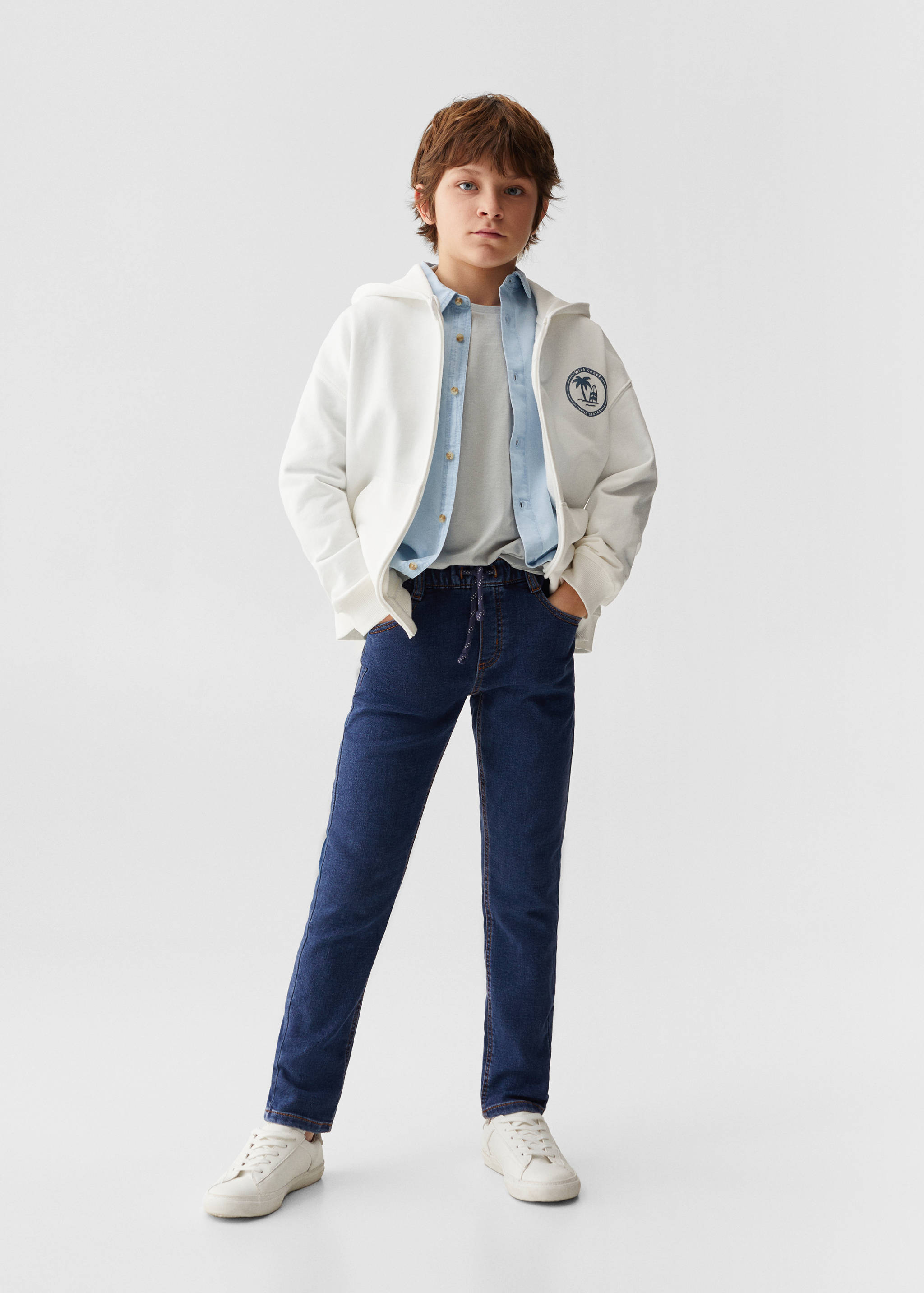 Sudadera capucha cremallera - Plano general