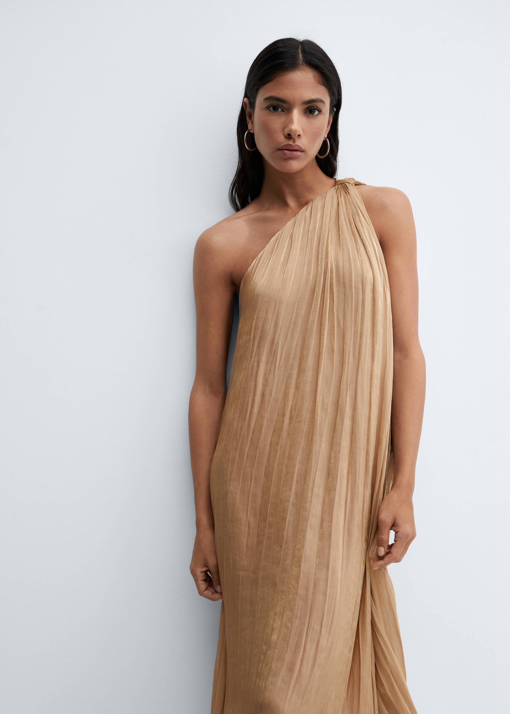 Asymmetrical pleated dress - Medium plane