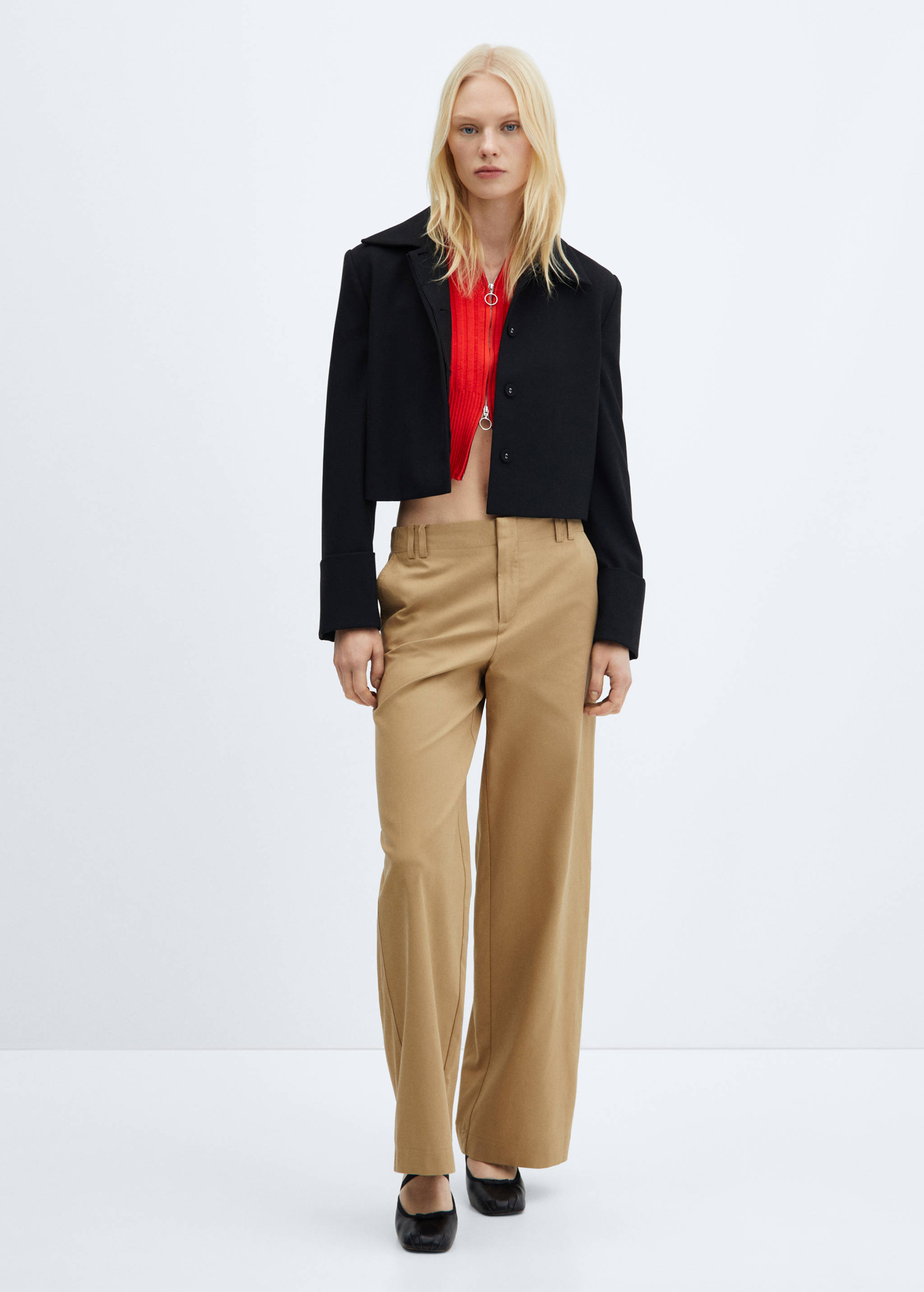 Wide leg lyocell pants - General plane