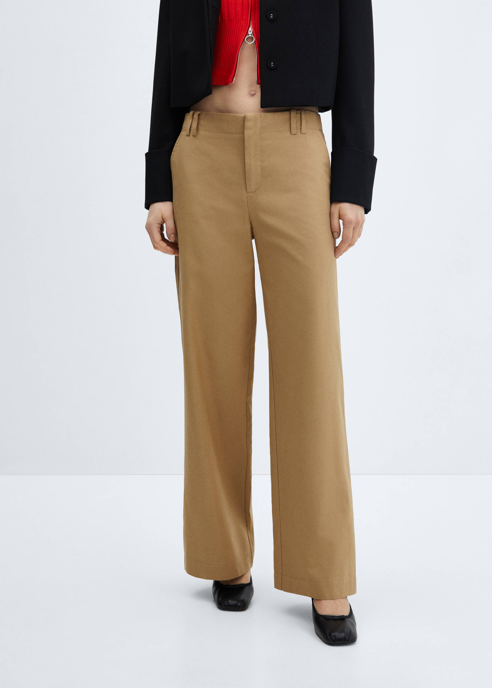 Wide leg lyocell pants - Medium plane