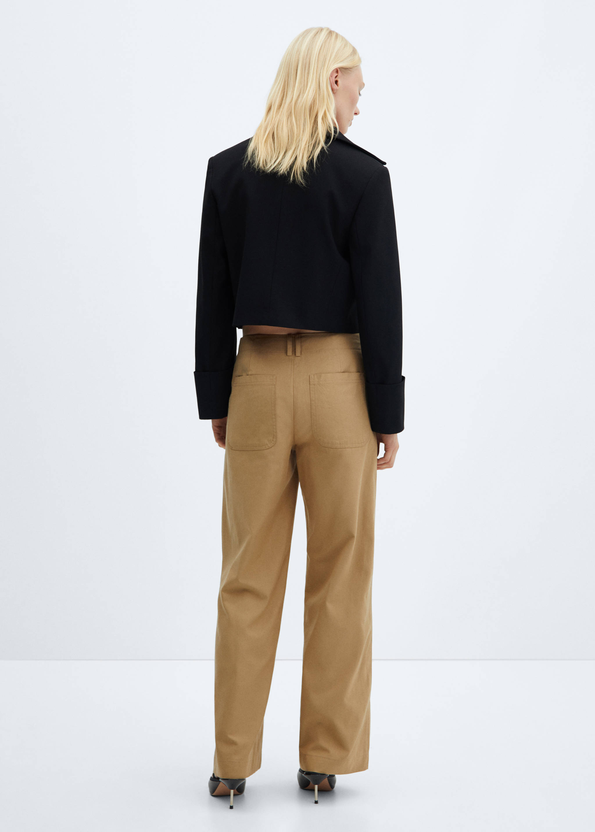 Wide leg lyocell pants - Reverse of the article