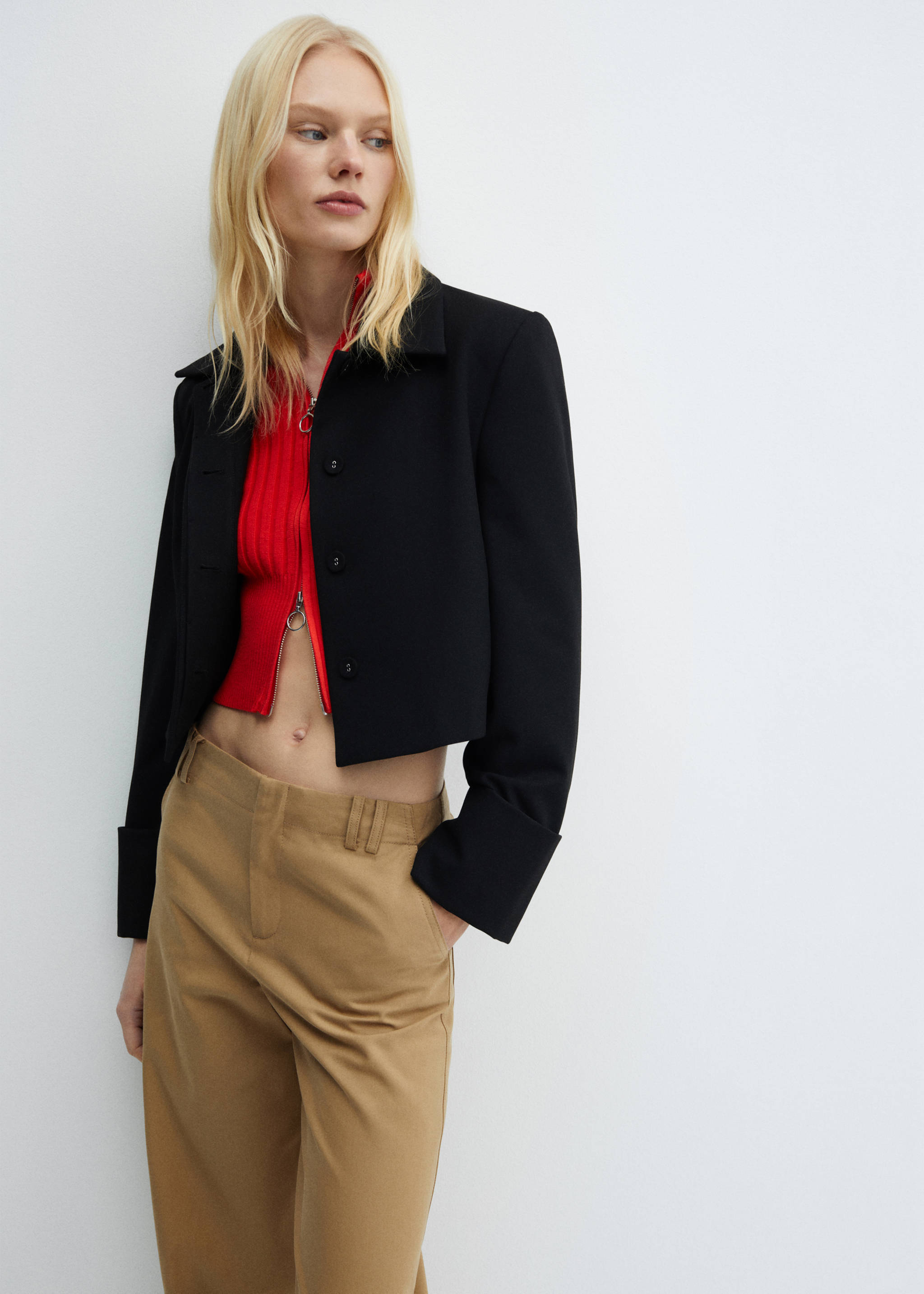 Wide leg lyocell pants - Details of the article 1