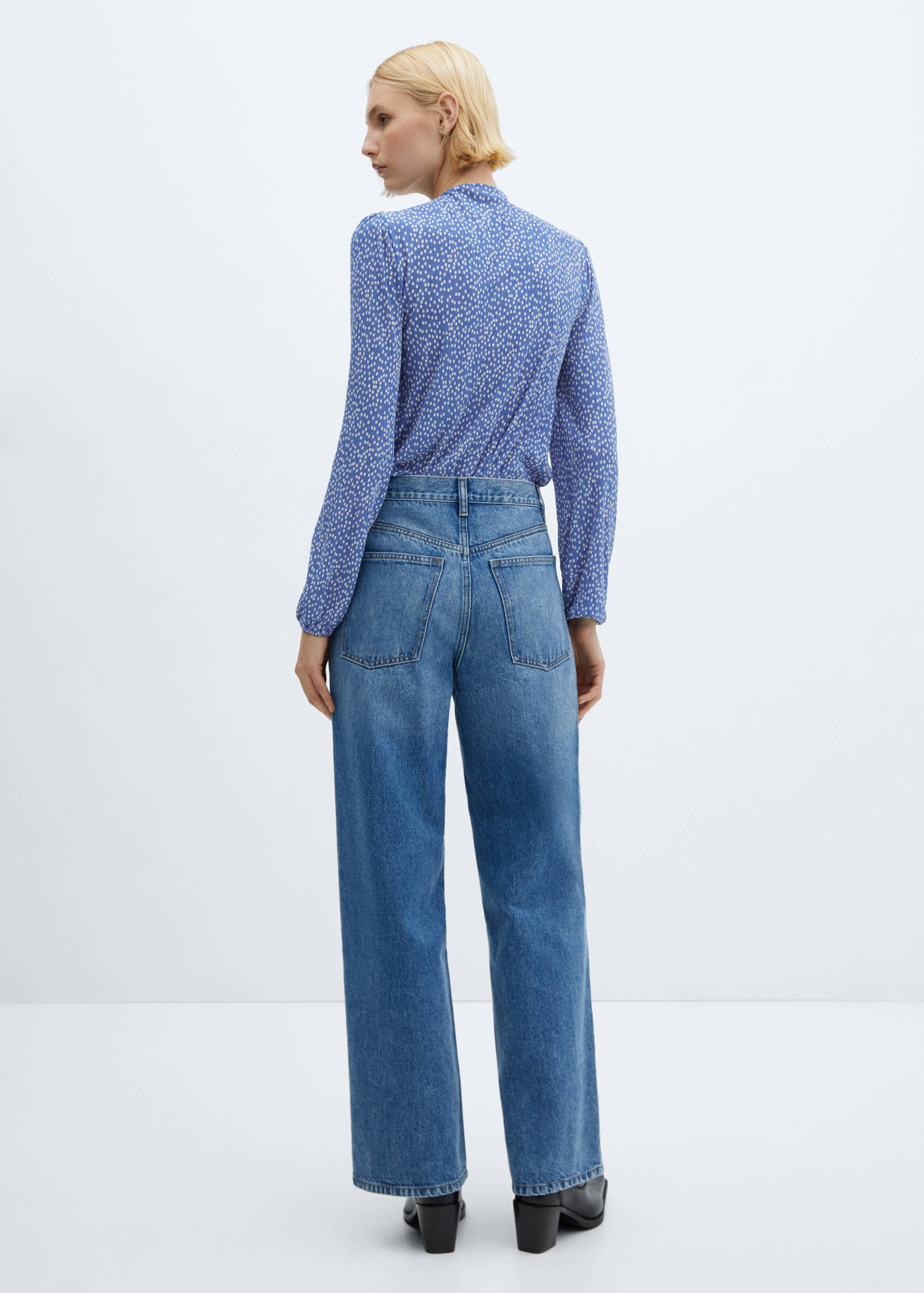 Bow printed blouse - Reverse of the article