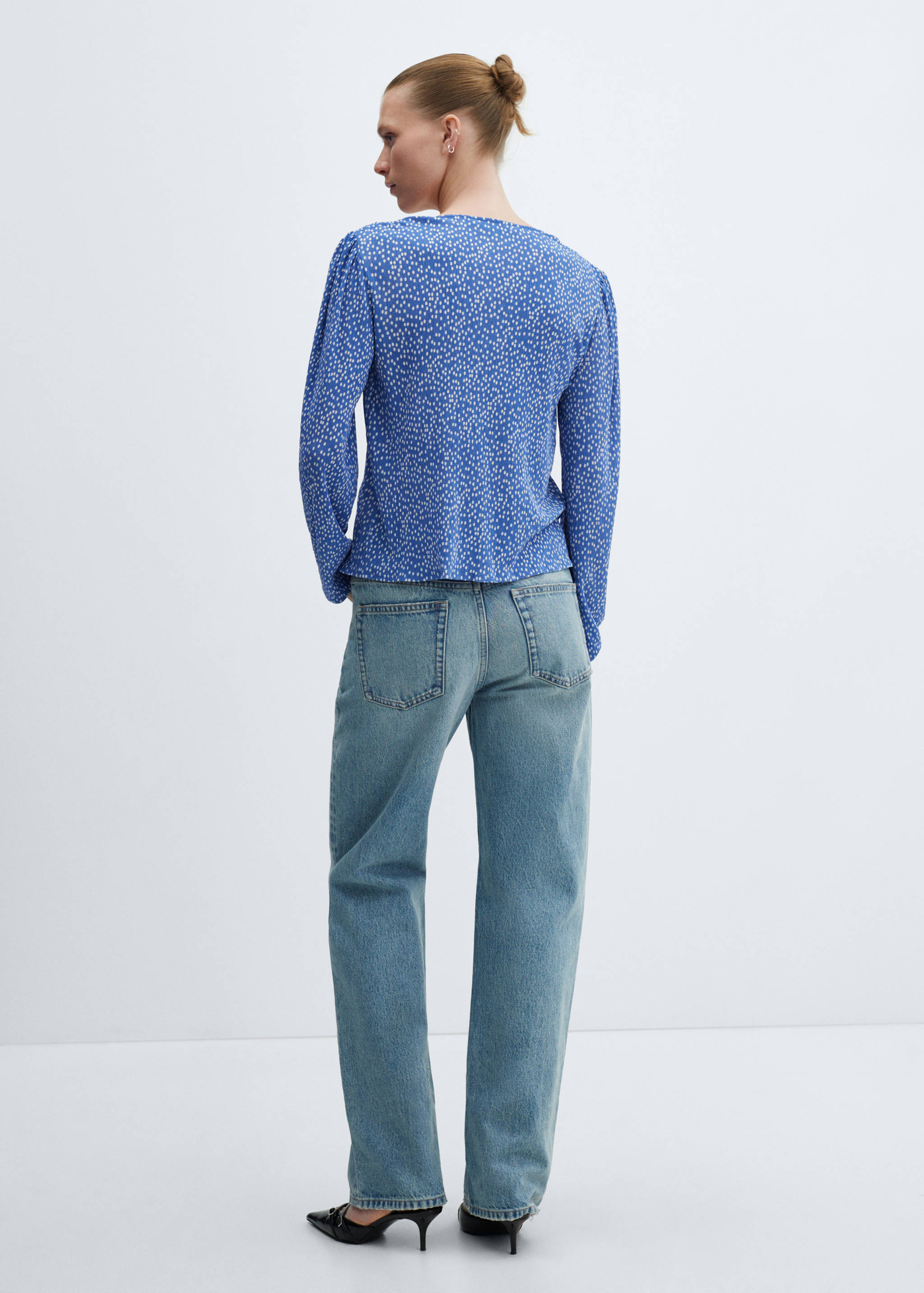 Bow printed blouse - Reverse of the article