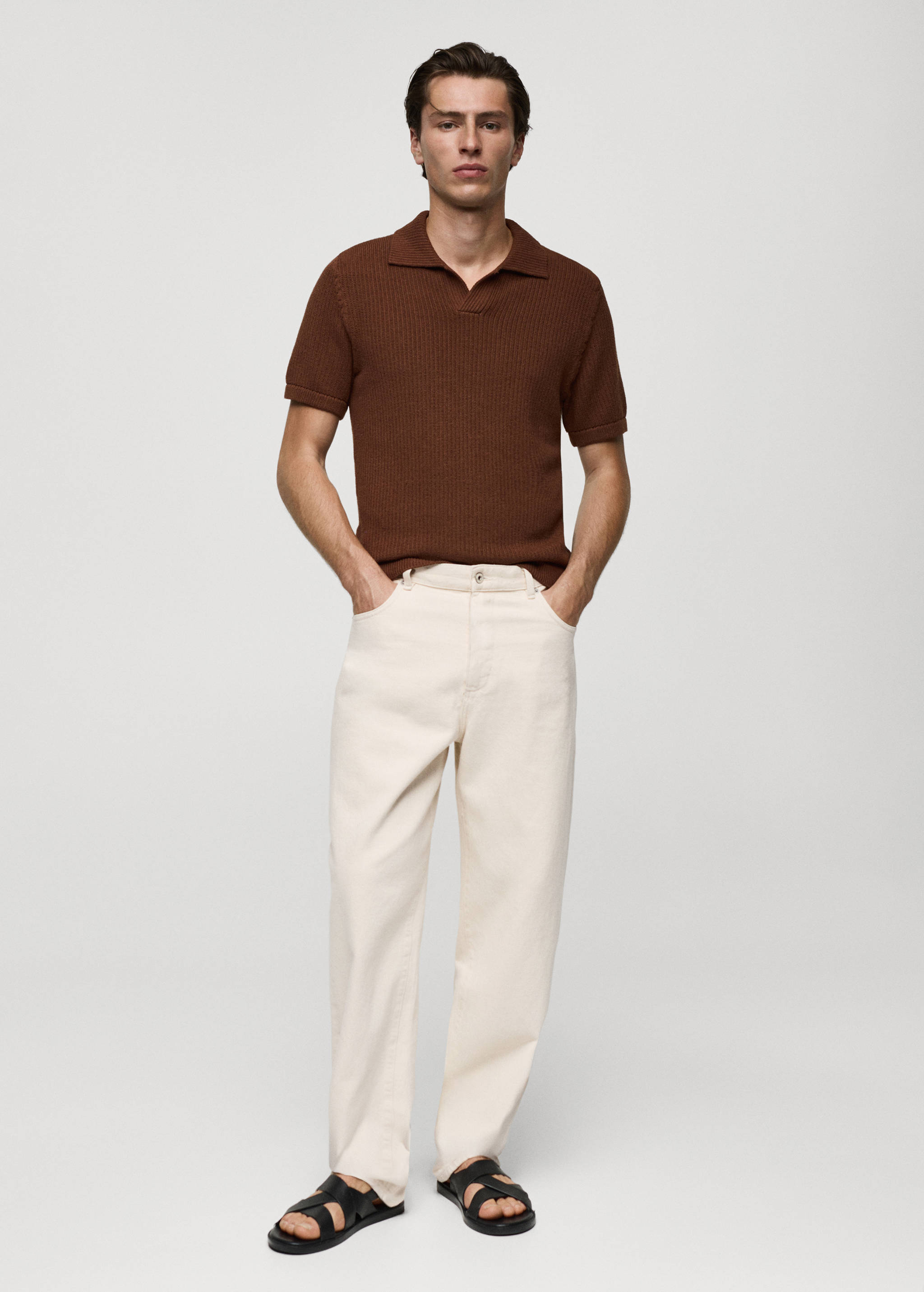 Relaxed-fit cotton jeans - General plane