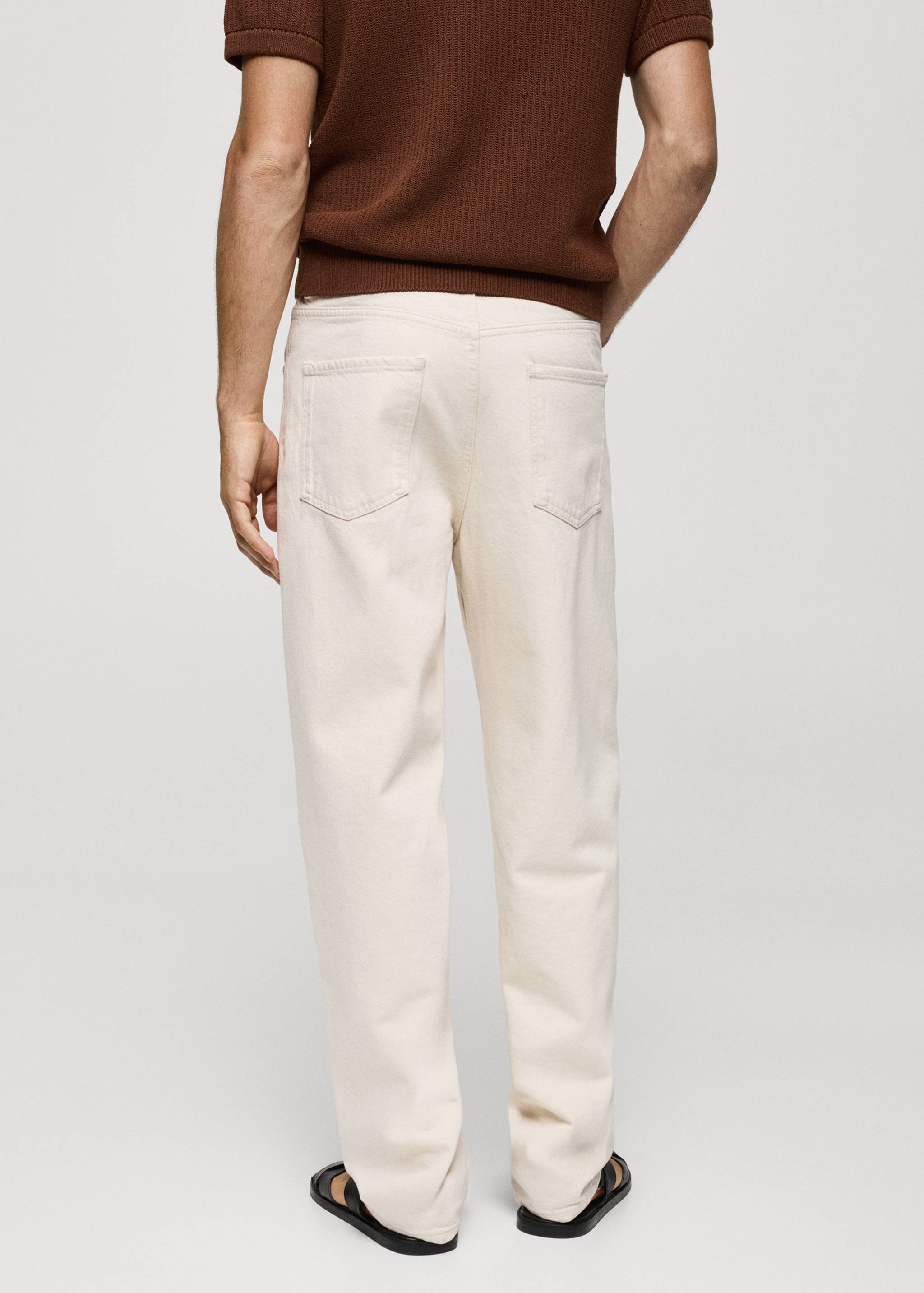 Relaxed-fit cotton jeans - Reverse of the article