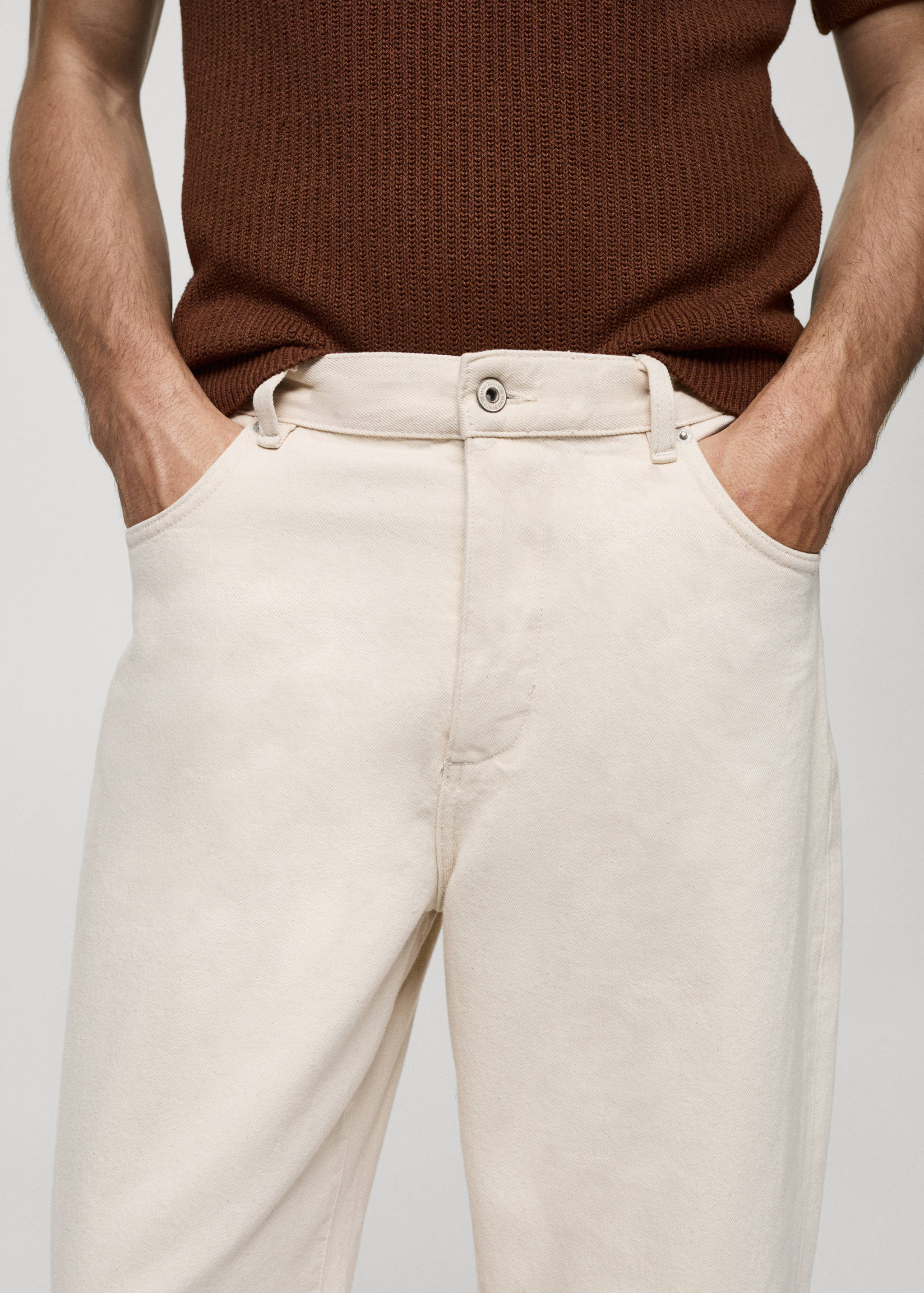Relaxed-fit cotton jeans - Details of the article 3