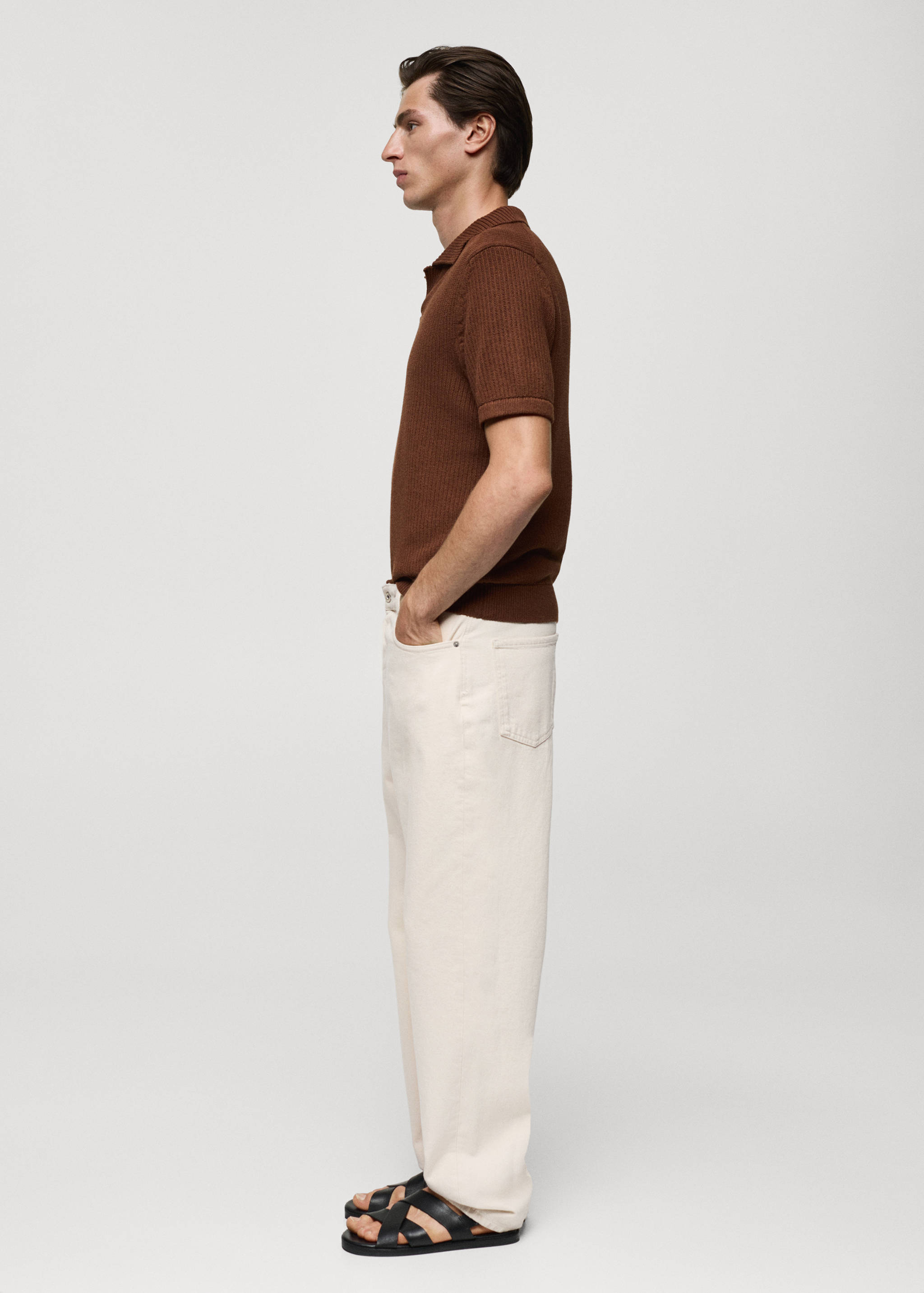 Relaxed-fit cotton jeans - Details of the article 2