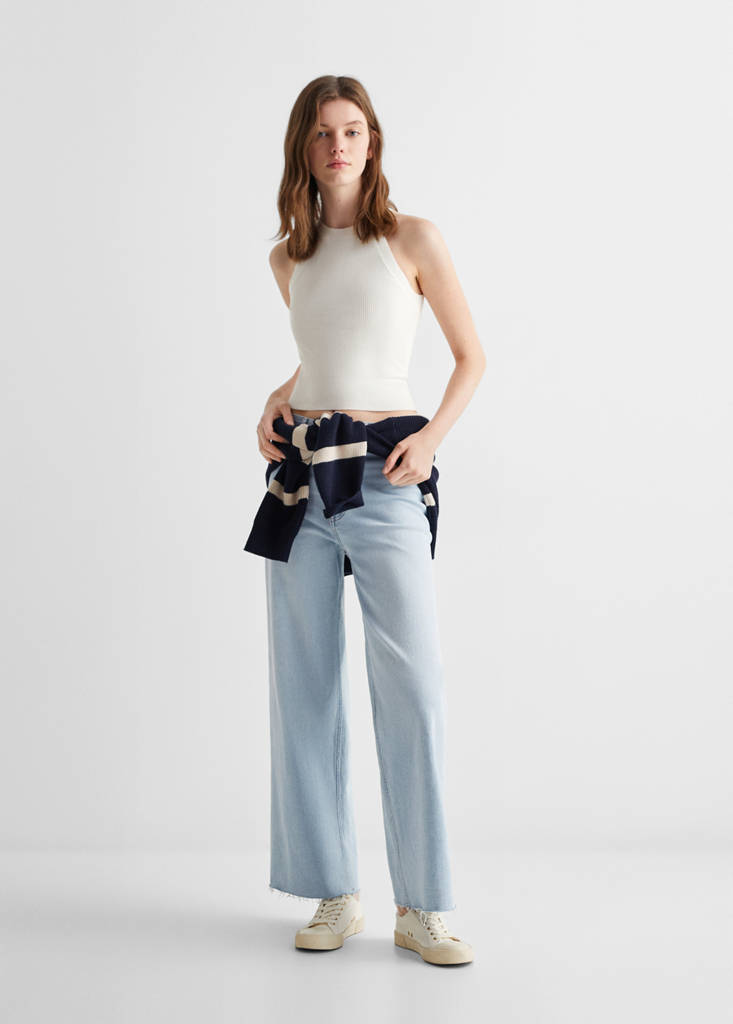 Ribbed top — Off White