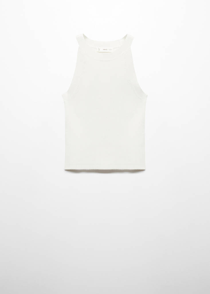 Ribbed top — Off White