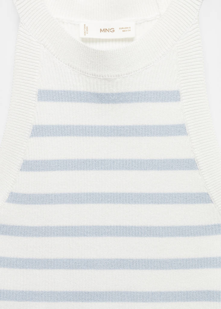 Ribbed top — Sky Blue
