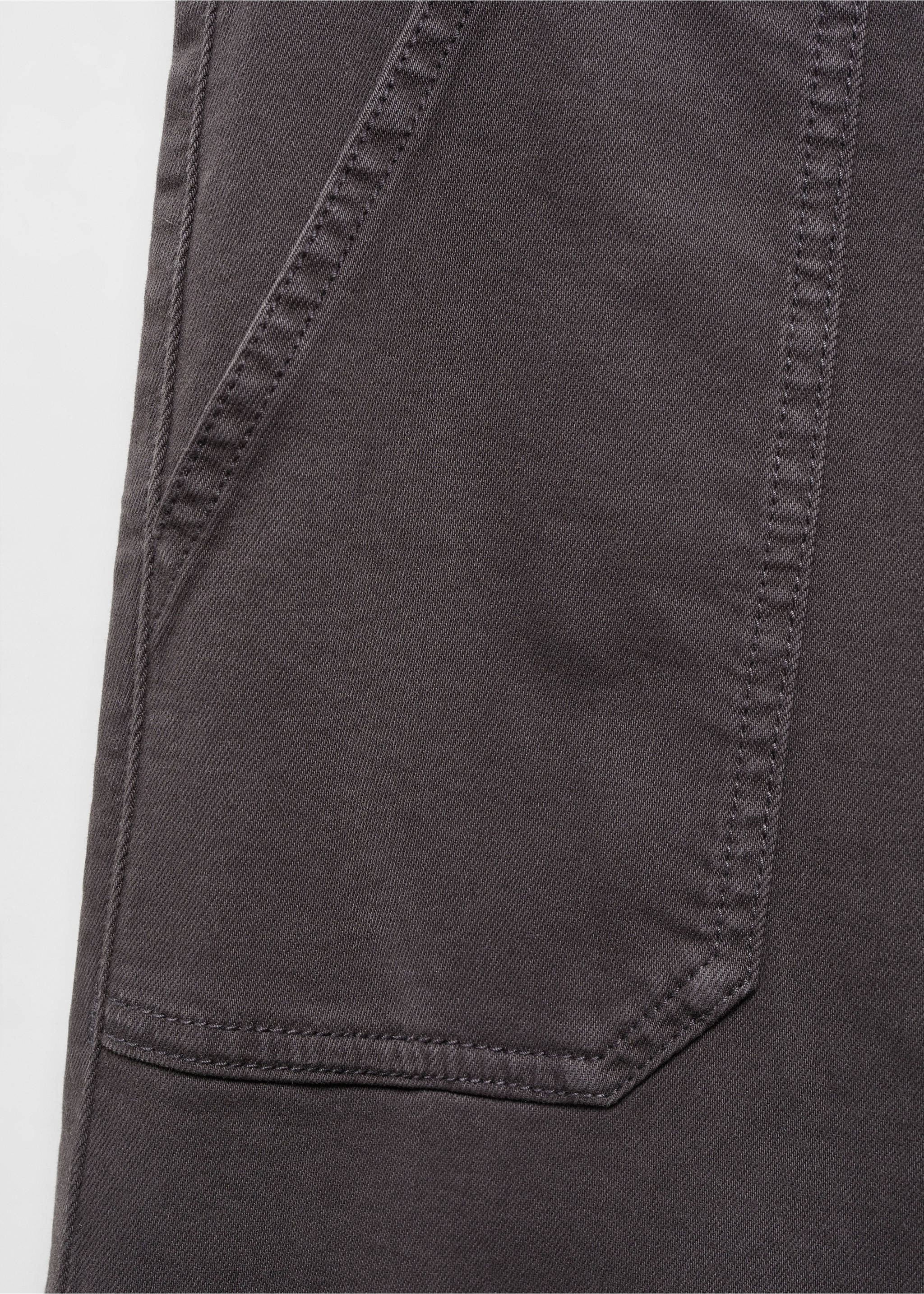 Pantalón culotte bolsillos - Detalle del artículo 8, Gris antracita. Ref: 67035143-00.