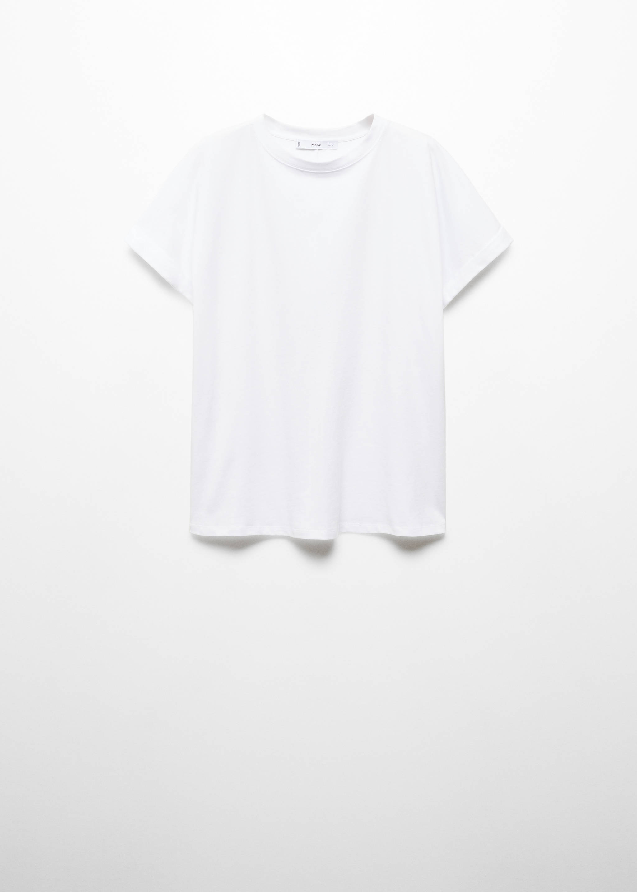 Rounded neck cotton t-shirt - Article without model