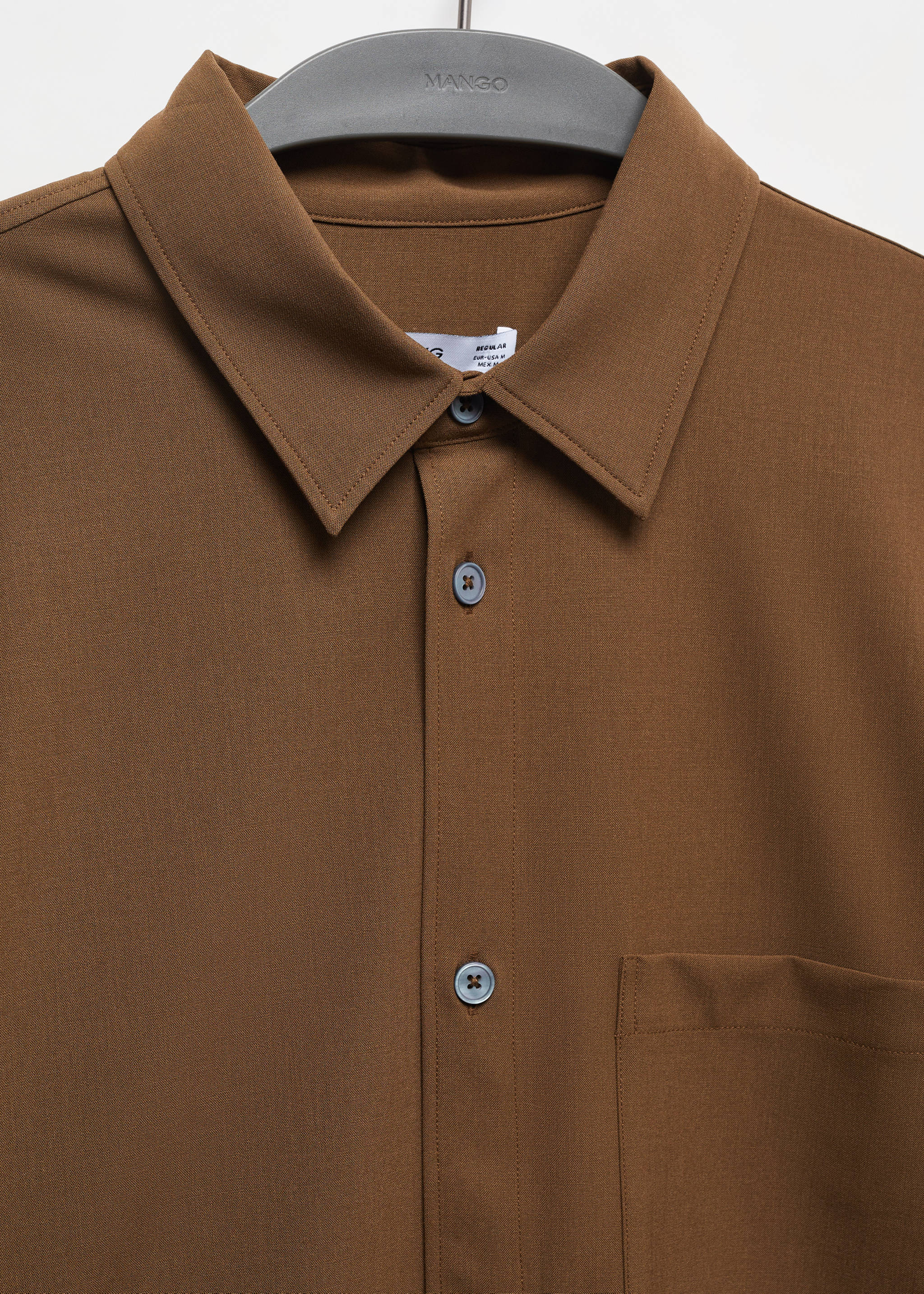 Regular-fit shirt with chest pocket - Details of the article 8