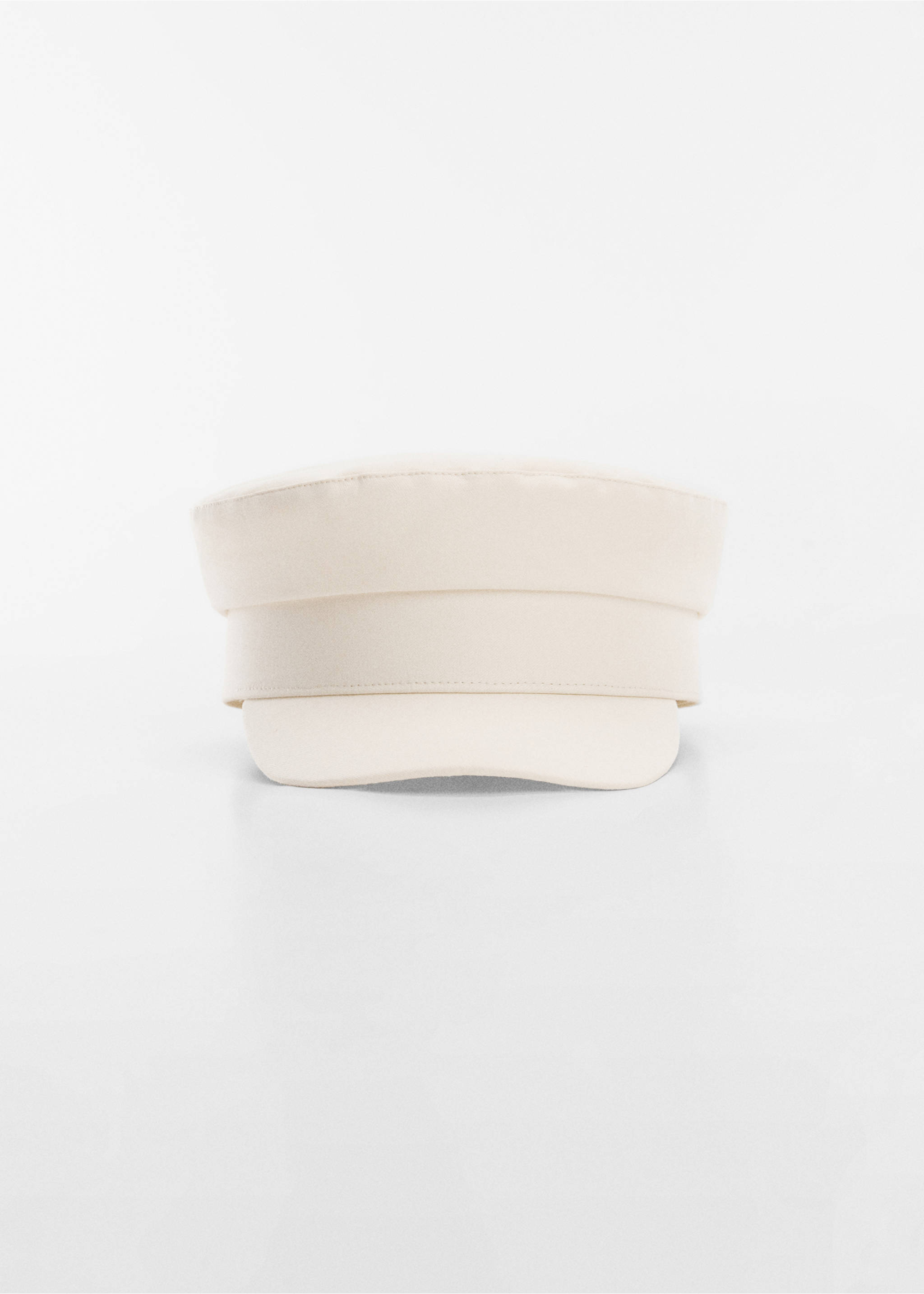 Gorra baker algodón - Plano medio, Blanco roto. Ref: 67035728-00.