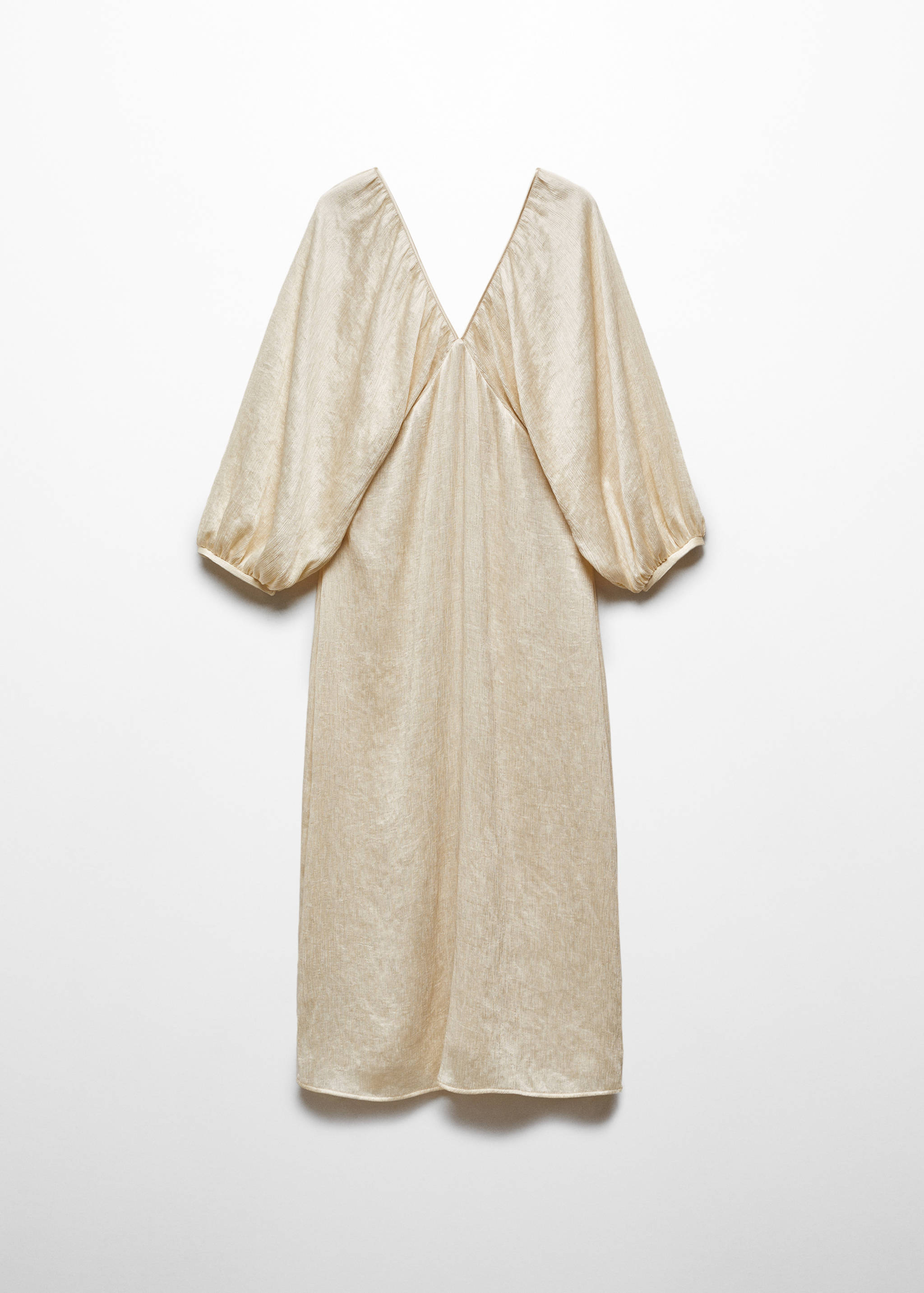 V-neck satin dress - Article without model