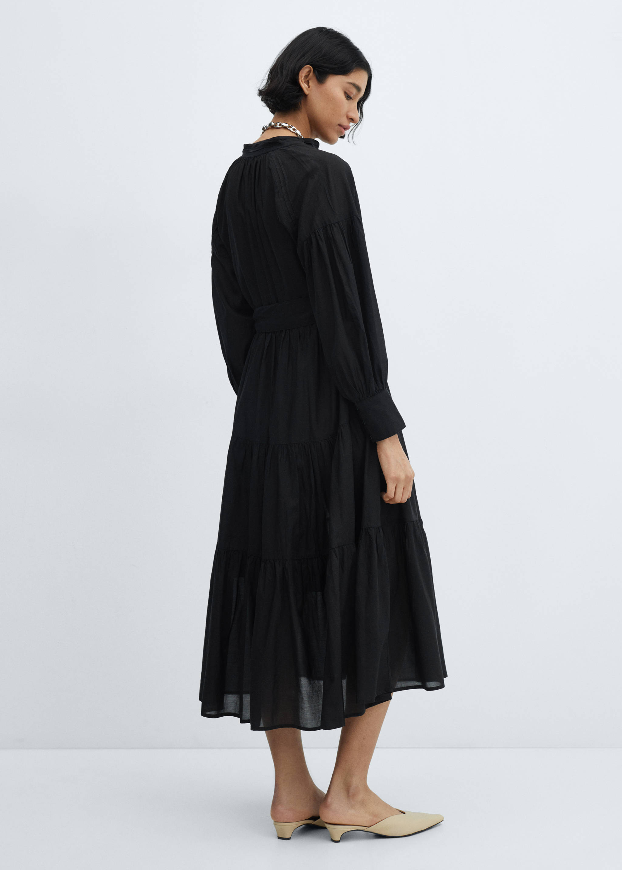 Openwork detail shirt dress - Reverse of the article