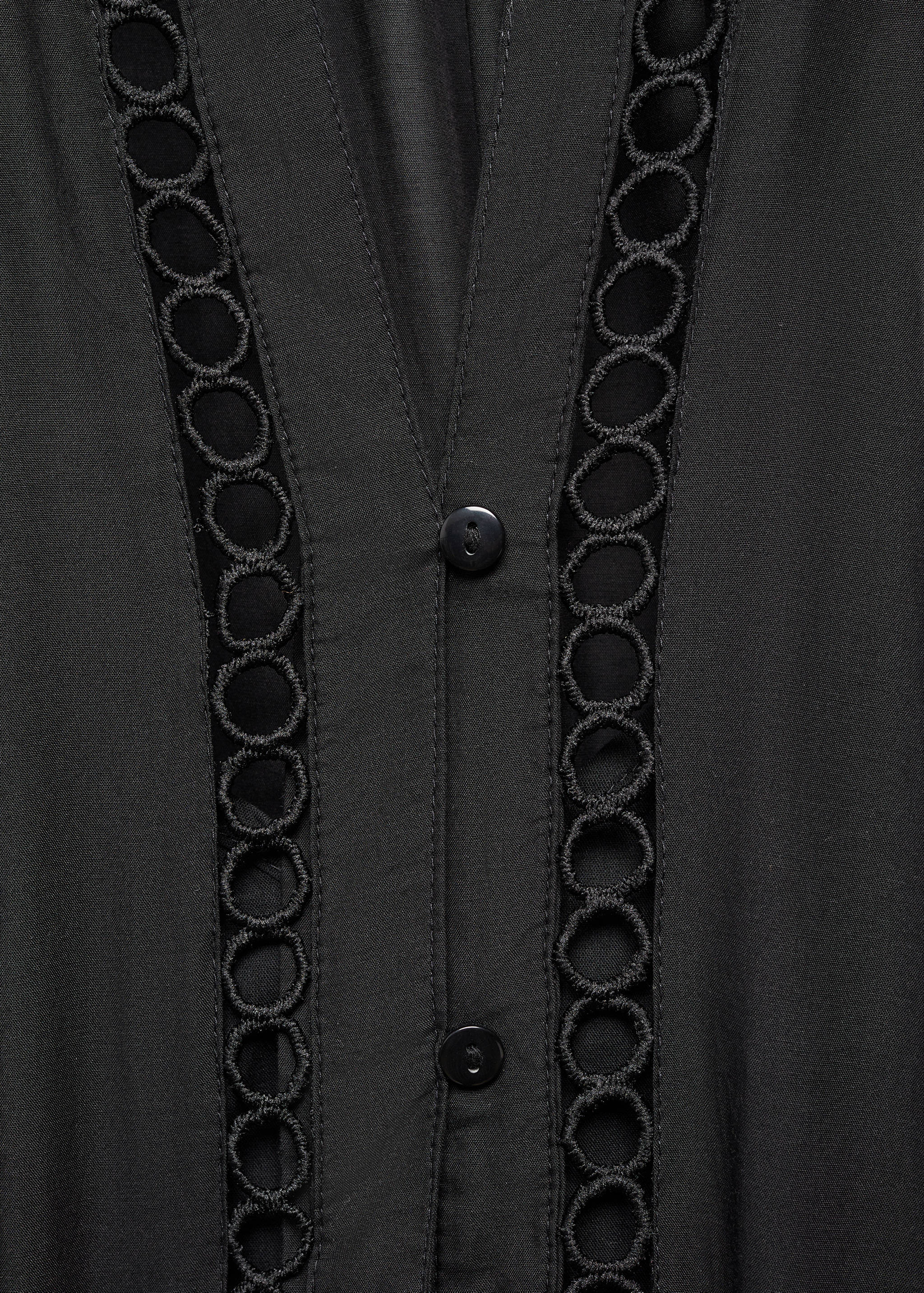 Openwork detail shirt dress - Details of the article 8