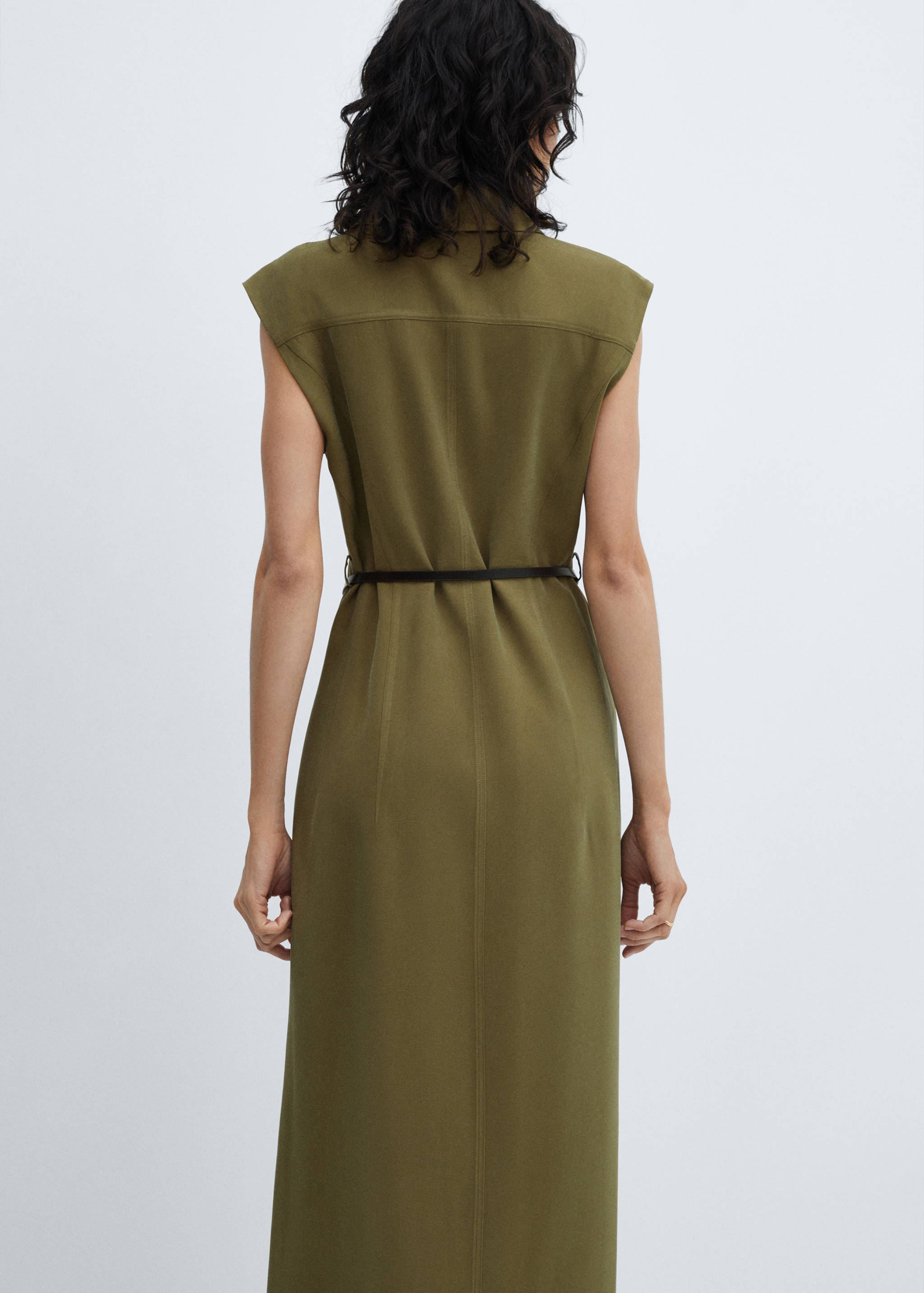 Belt shirt dress - Reverse of the article