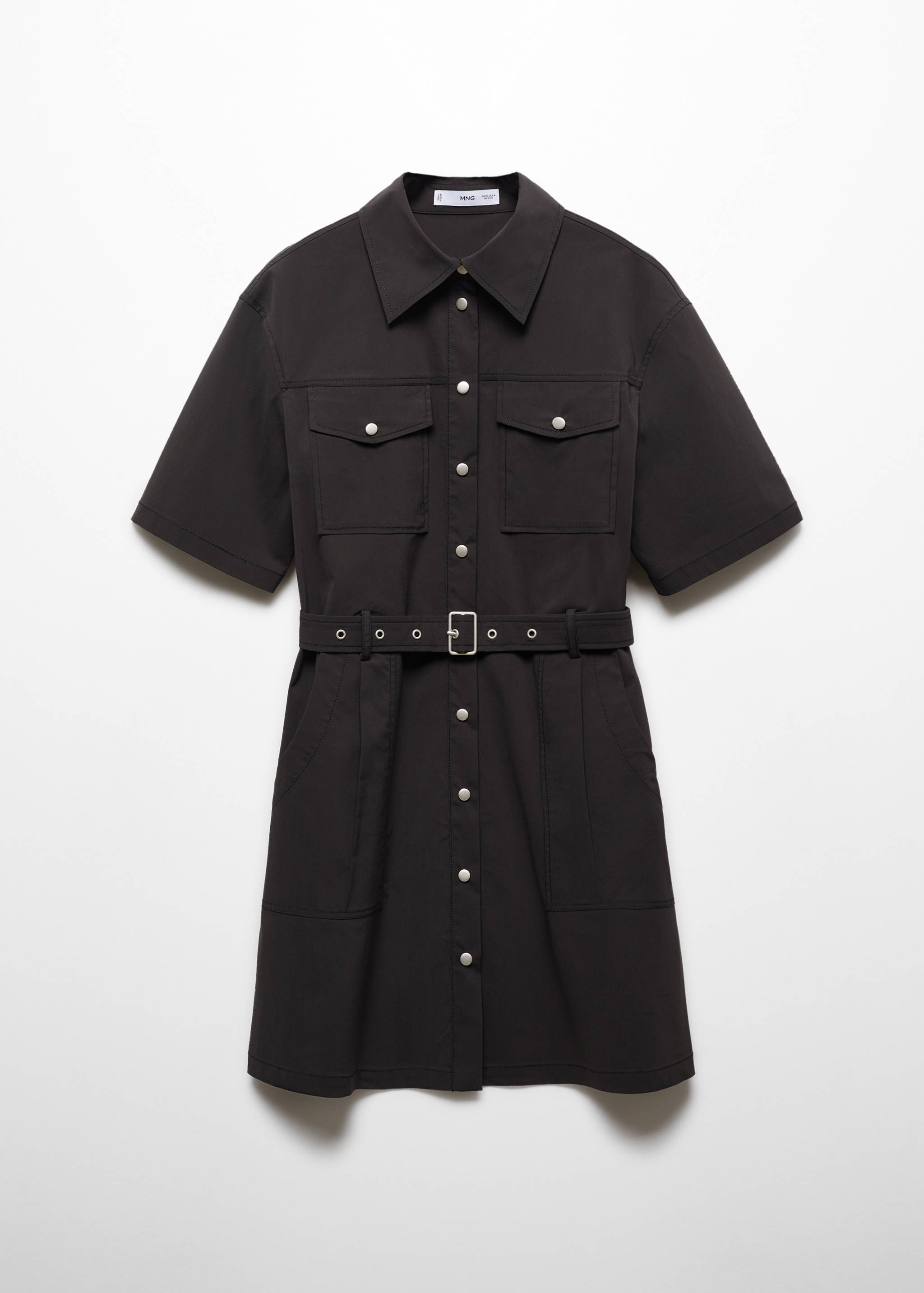 Robe chemisier ceinture - Article sans modèle