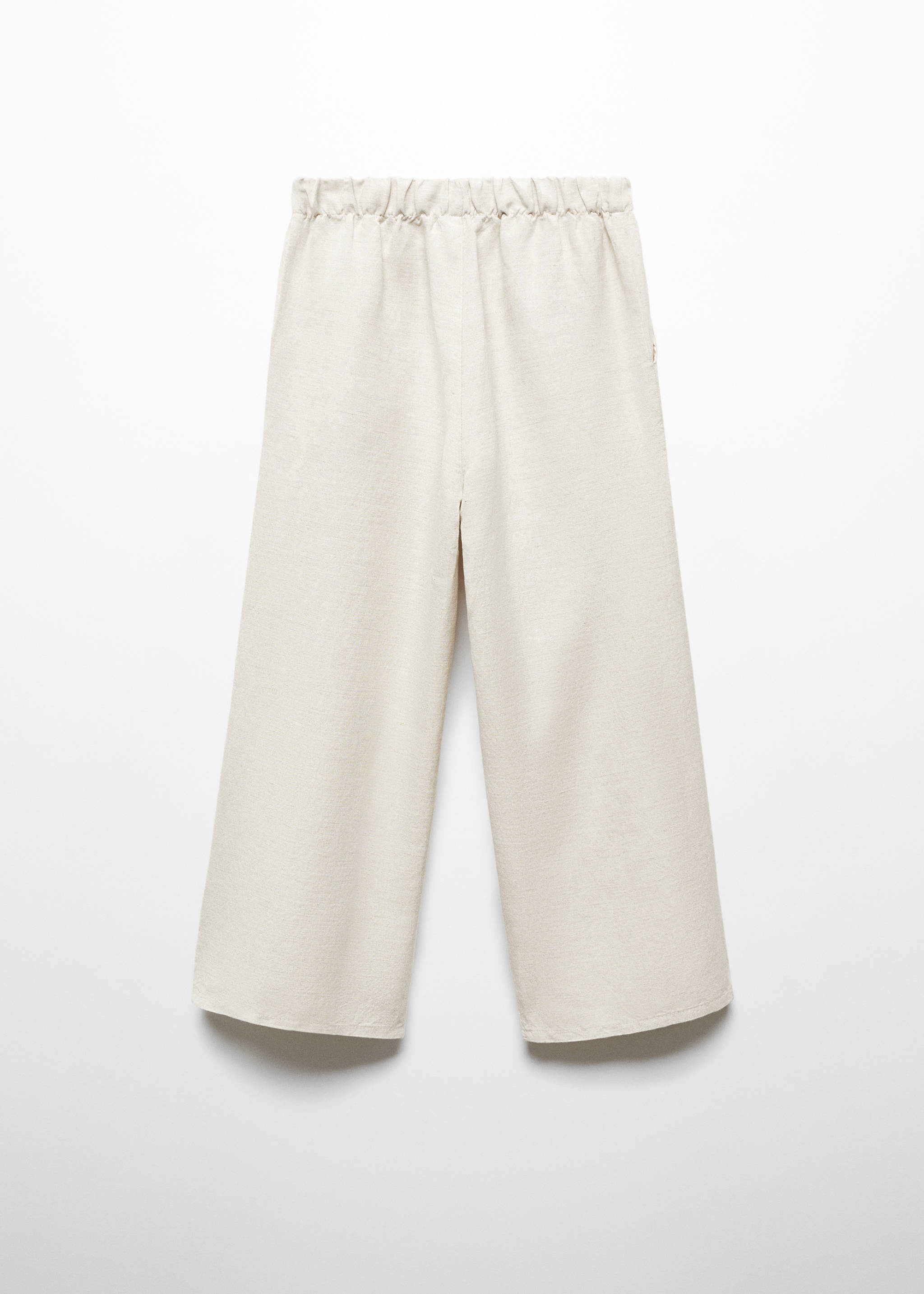 Linen trousers with buttons - Reverse of the article
