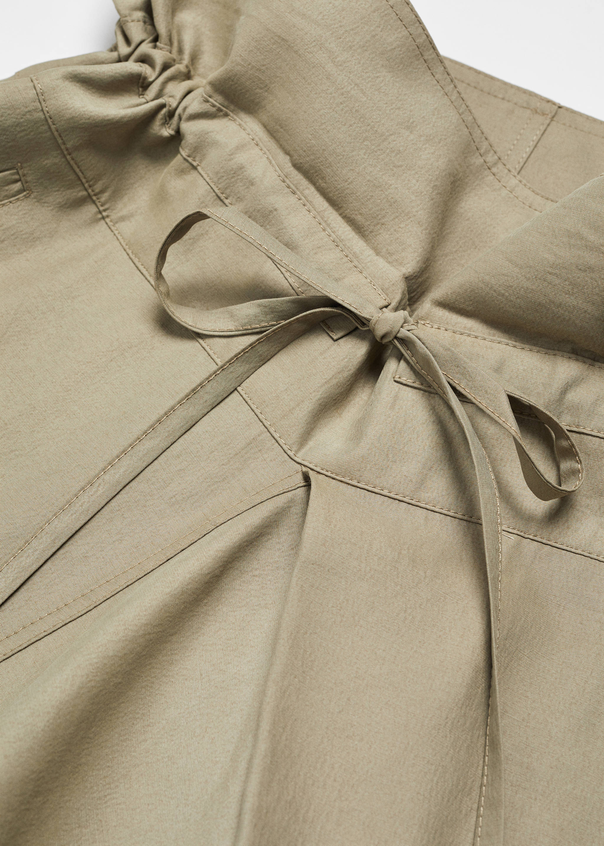 Wide leg pants with turn-up waist - Details of the article 8