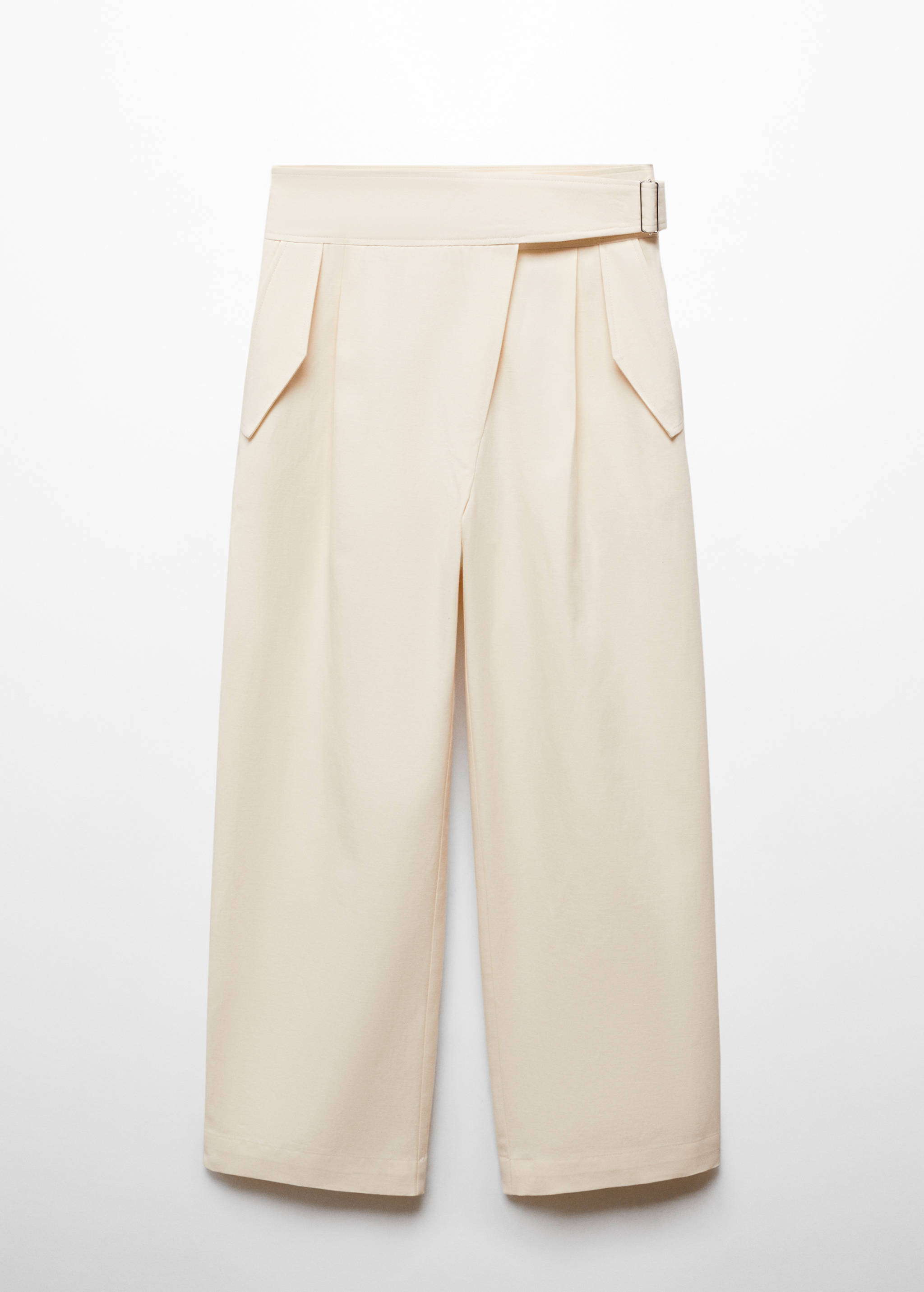 Crossed pleated trousers - Article without model